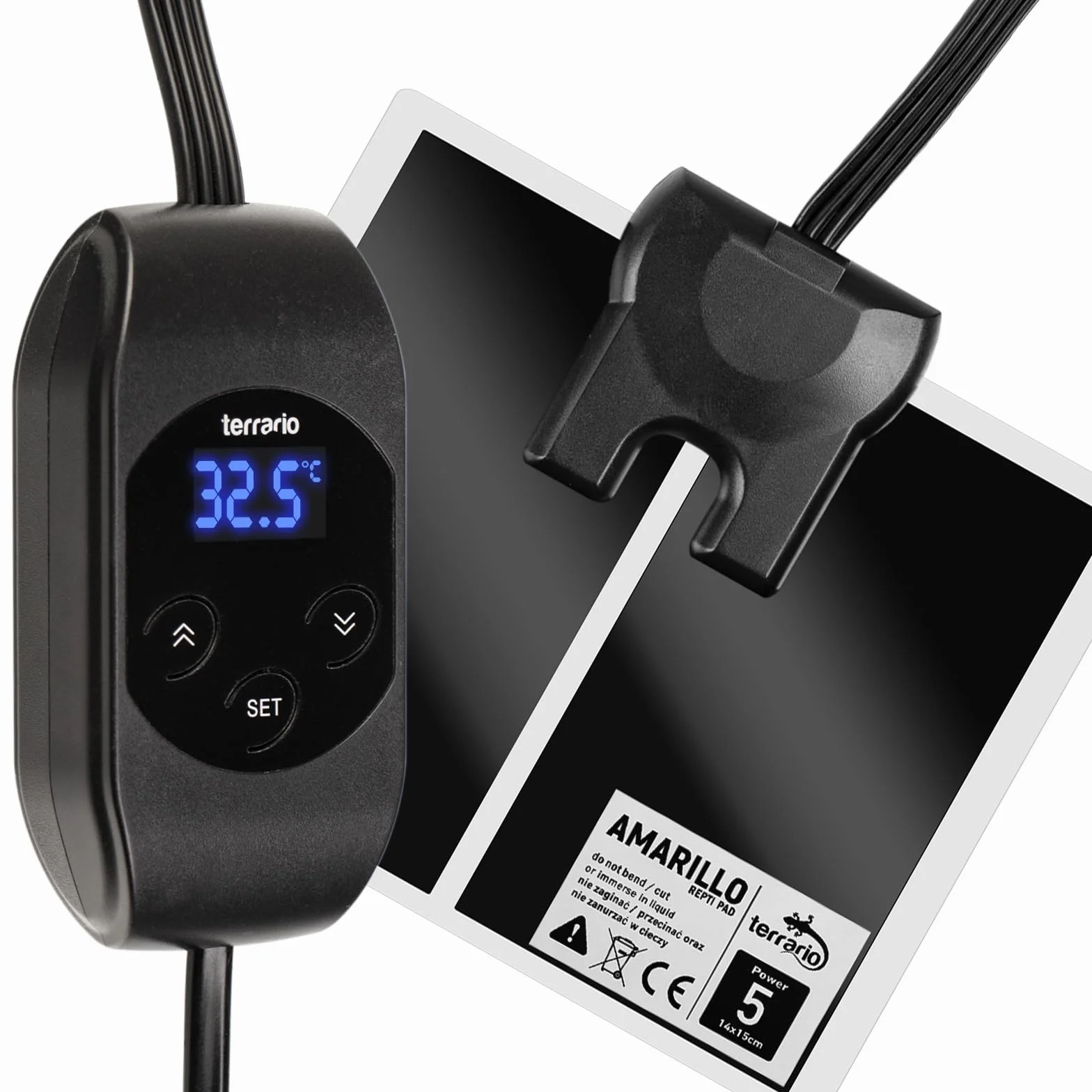 Mata grzewcza z termostatem LCD Terrario Amarillo 5W