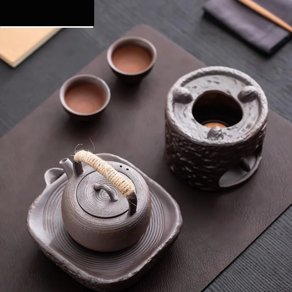 Ceramiczny czajniczek 200 ml nieszkliwiony gruby garnek do herbaty czajnik do namaczania herbaty z otworem kulowym Teaset naczynia do picia luźna herbata liściasta stroma dzbanek do herbaty ceramiczny