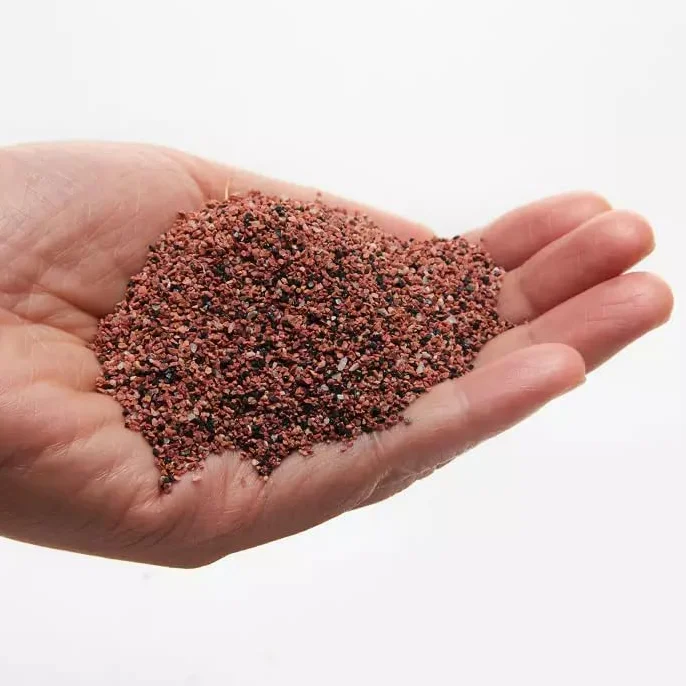 HAPPET Czerwono-Czarny Piasek do Terrarium 5 kg – Naturalny, Średnioziarnisty Piasek 0.8–1.0 mm, Idealny dla Gadów i Bezkręgowców Pustynnych