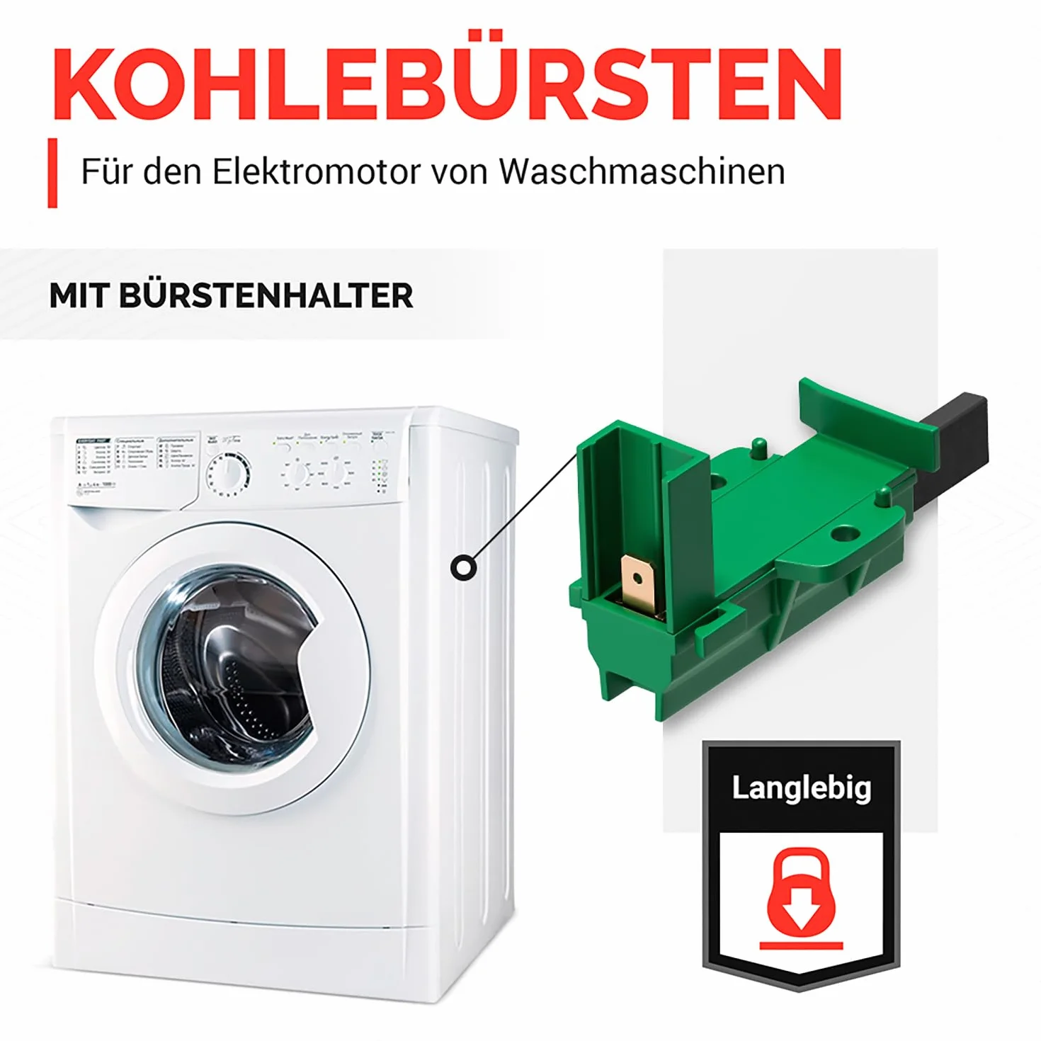Szczotki węglowe 2 szt. zamiennik do Beko 371202407 L24MF7 szczotki do silnika węgiel szlifierski do pralki silnika