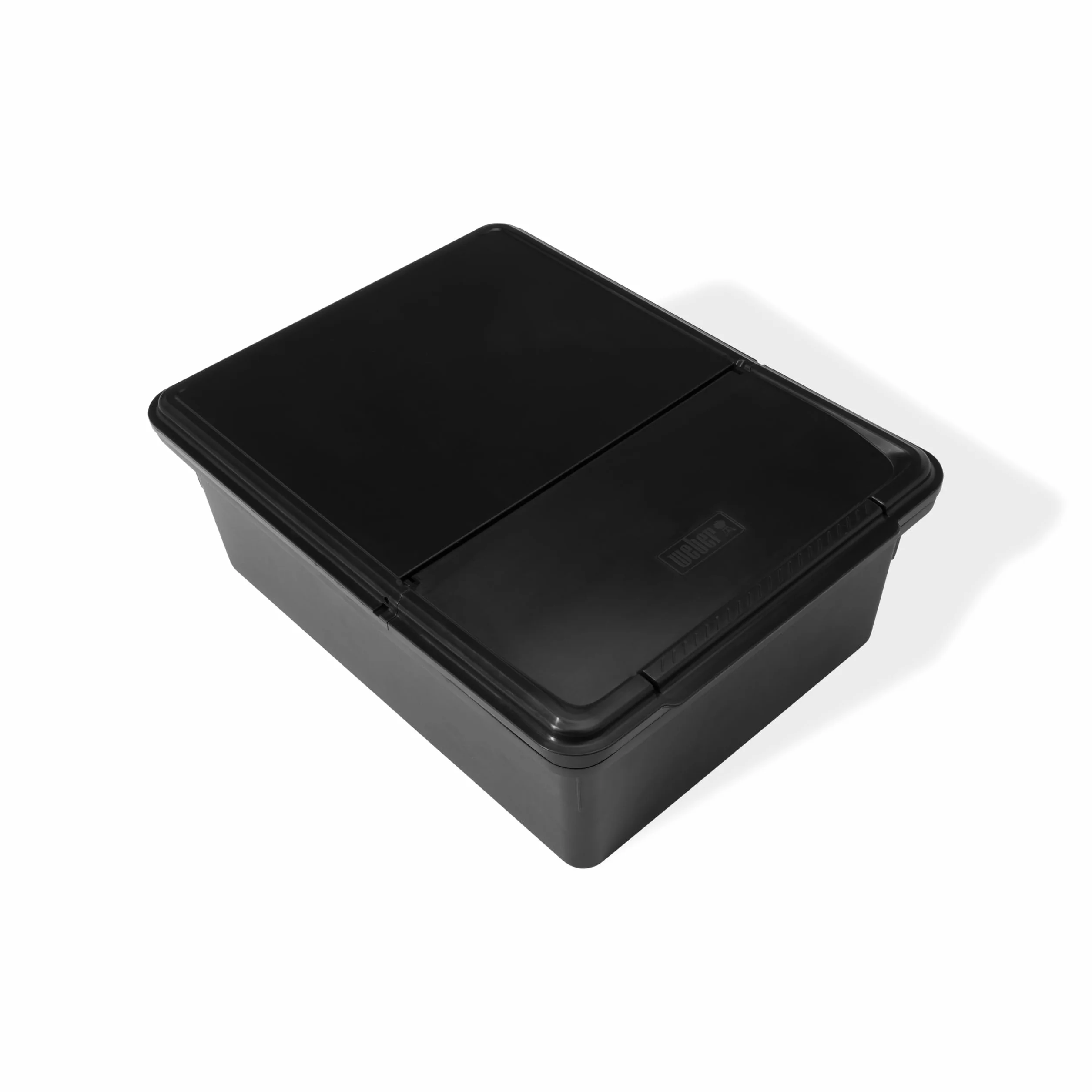 Weber Works - Pojemnik na Grillowanie na Zewnątrz, do Serii Weber SLATE, z Wytrzymałym Klapowanym Pokrywem, Łatwe Przechowywanie Narzędzi do Grillowania - Czarny (3400107)