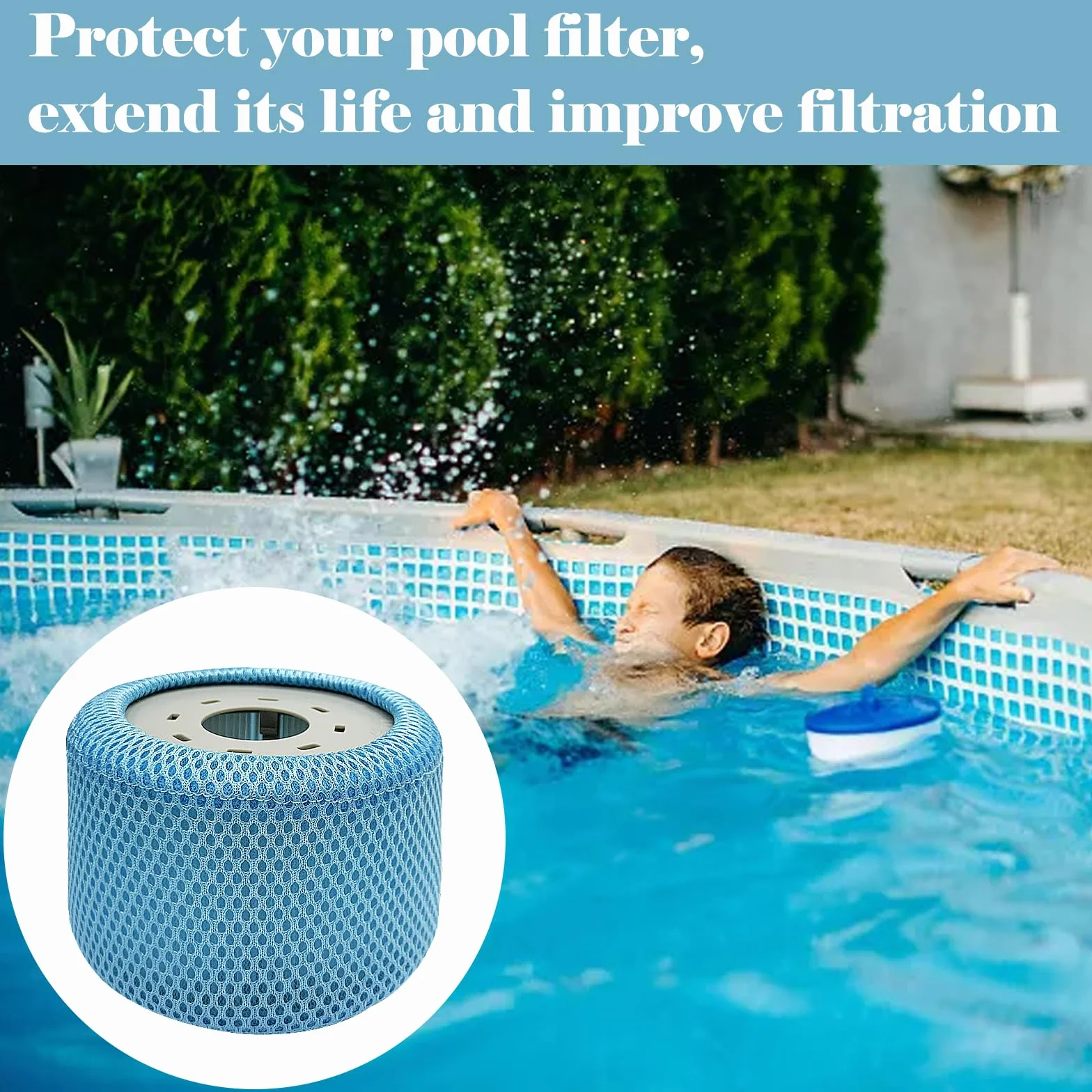 2 filtry do jacuzzi, siatki ochronne, kompatybilne z filtrami do jacuzzi, filtr zamienny 90 Pleats, akcesoria do basenu