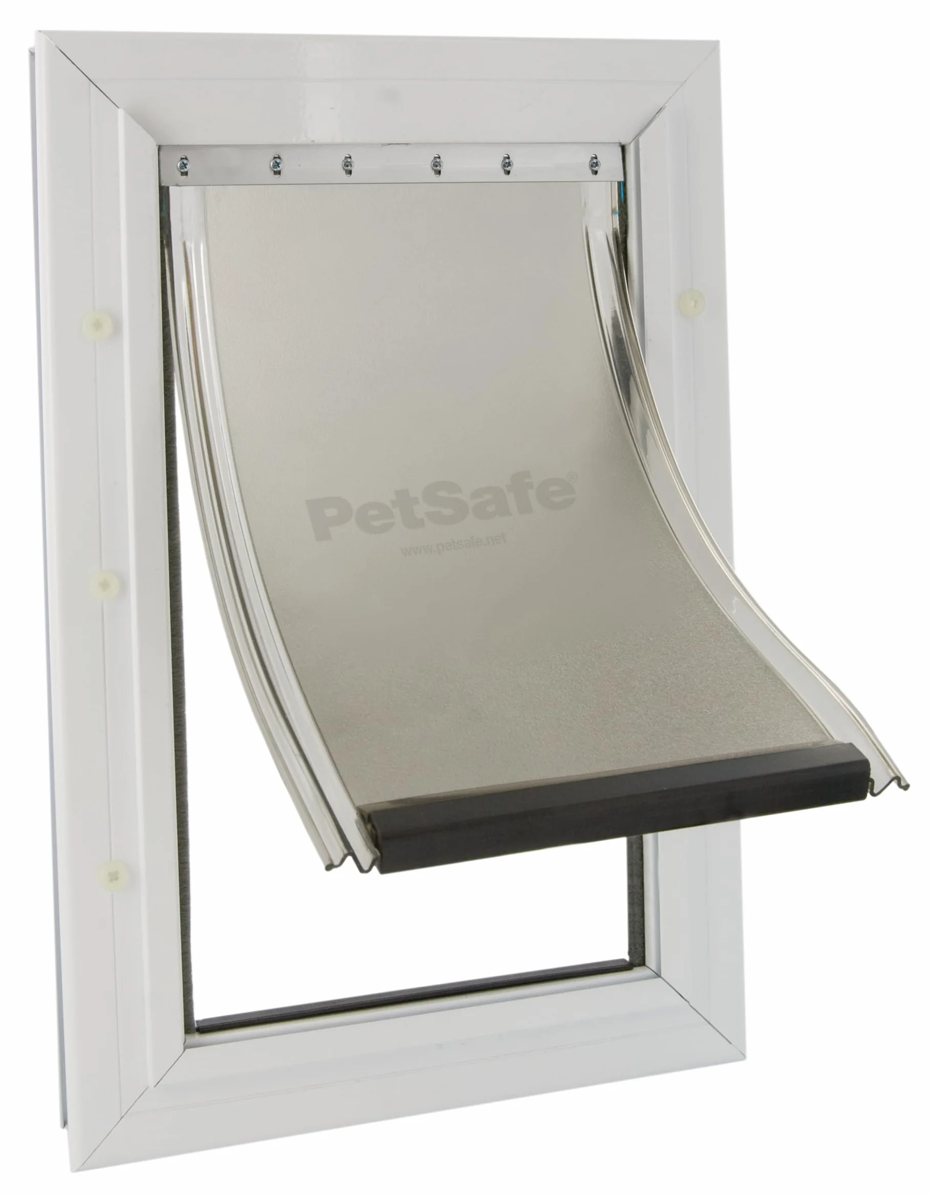 PetSafe Drzwi dla Zwierząt z Aluminium - Wytrzymała Rama, Wodoodporna Uszczelka, Prosta Instalacja DIY - Ekstra Duże