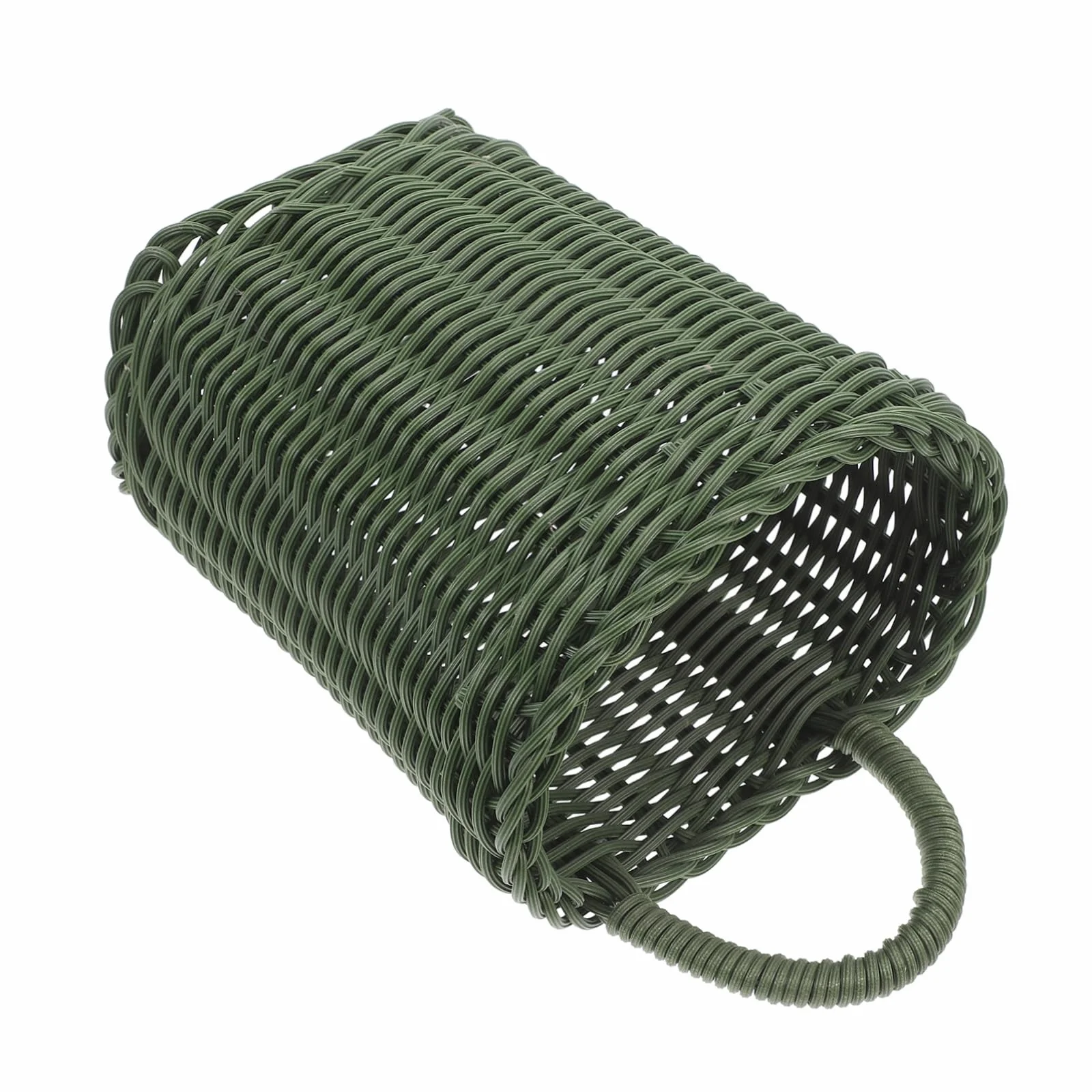 Koszyk Rattanowy Ścianę Do Przechowywania Cebuli i Czosnku Stylowy Woven Hanging Basket Do Organizacji Kuchni i Dekoracji Wnętrz