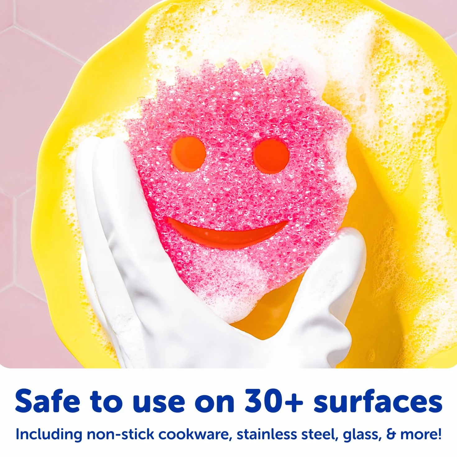 Scrub Daddy Gąbki 4ct + Scrub Mommy 4ct - Wielofunkcyjne gąbki do naczyń bez zarysowań - Bez BPA i wykonane z pianki polimerowej - Odporna na plamy i zapachy gąbka kuchenna (8 sztuk)