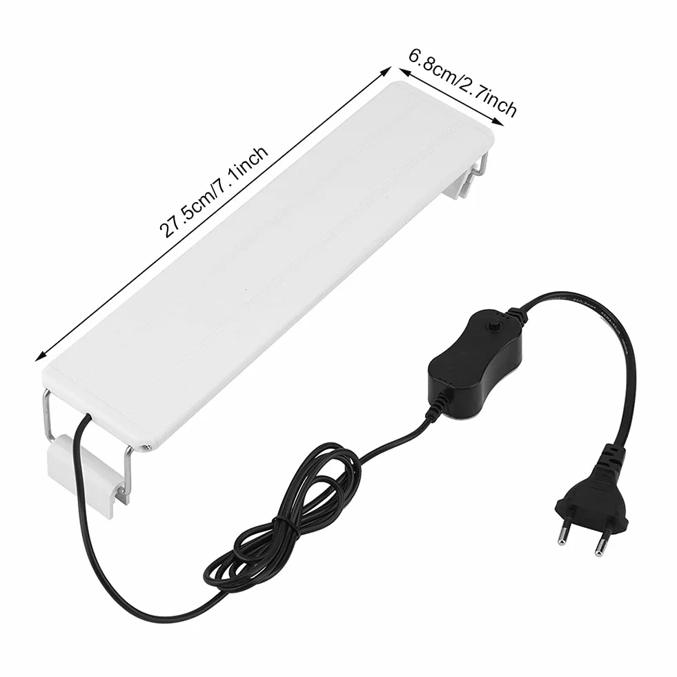 Mini Klips na Oświetlenie do Akwarium Plastikowa LED Wysuwana 220 V