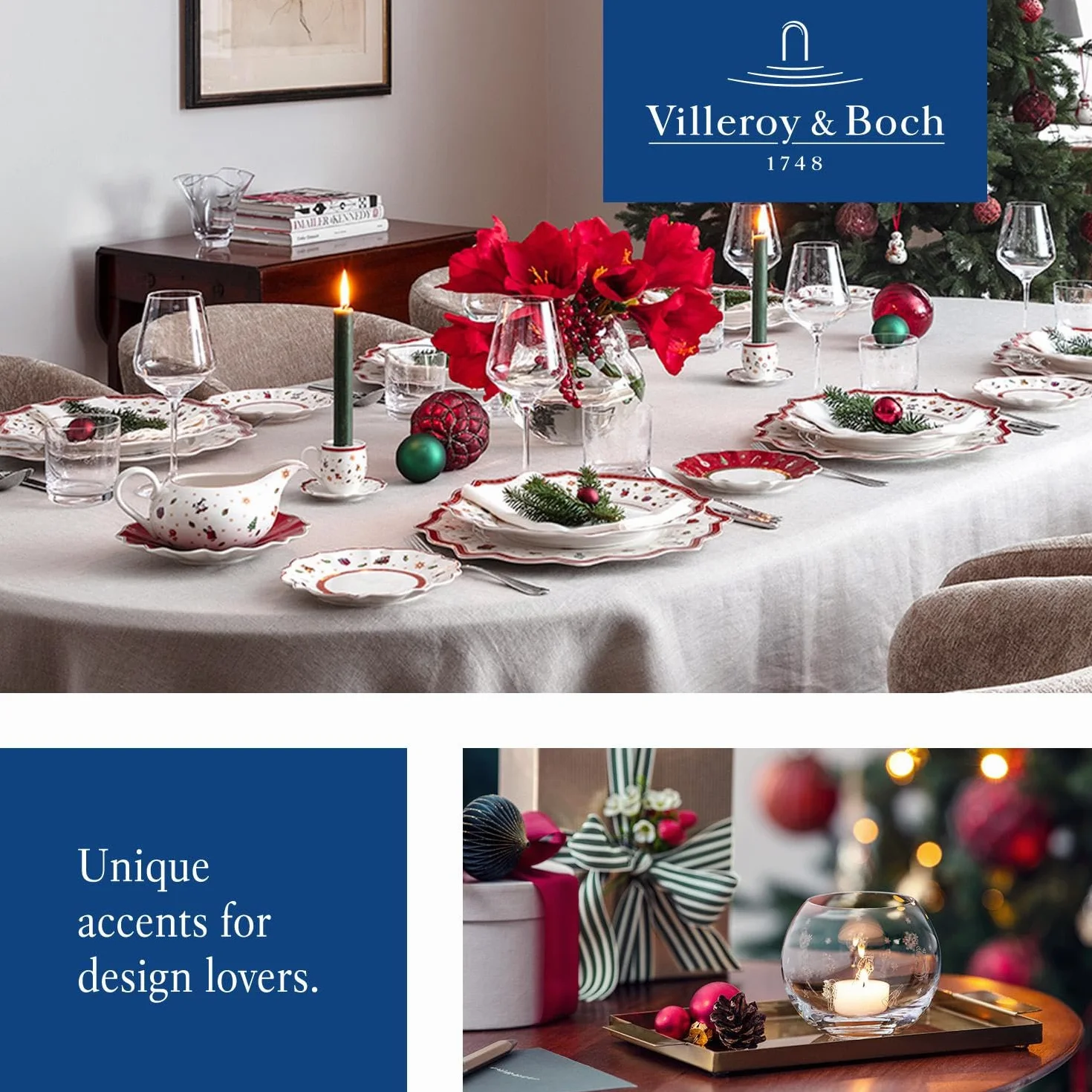Villeroy & Boch Toy'S Delight Serwis Śniadaniowy, Biały/Czerwony, 6 elementów