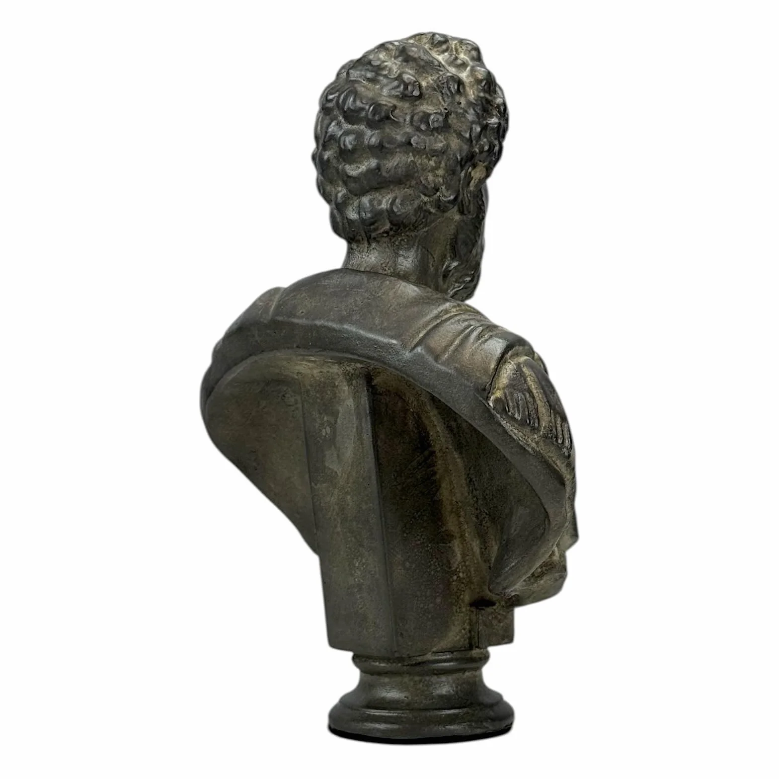 Marek Aureliusz Popiersie - rzymski cesarz i stoicka rzeźba filozofa | Ręcznie wykonana grecka sztuka gipsowa | Klasyczny wystrój 17,8 cm