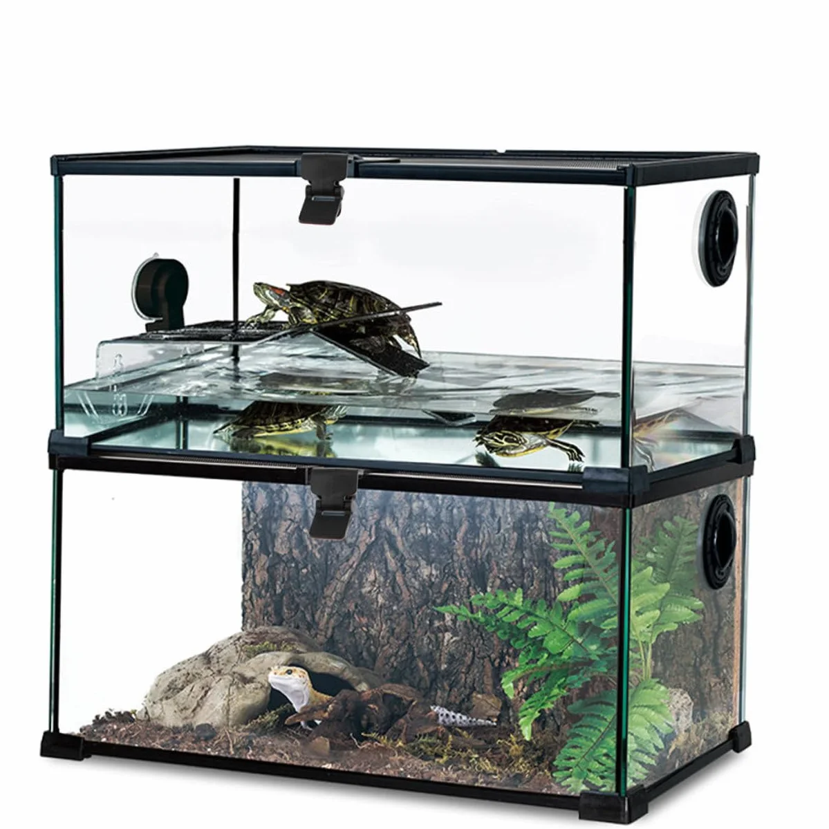 6Kawałki Sztuk Do Terrarium dla Żółwi Plastikowe Zapięcia Do Zbiorników dla Gadów Akcesoria Do Akwarium Łatwe Instalacji Zabezpieczenie przed Ucieczką