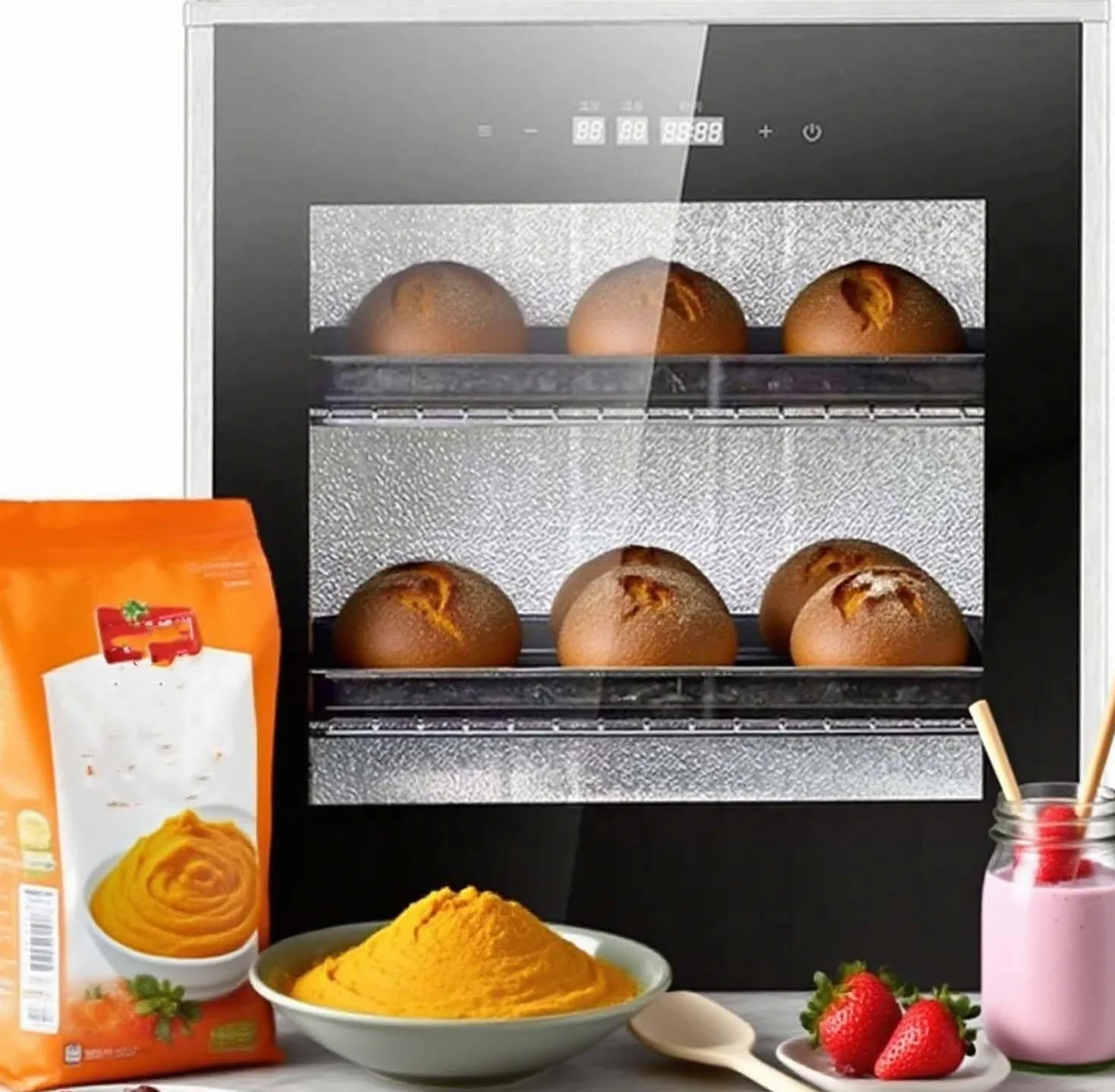Szafka do fermentacji, 40 l, urządzenie do gotowania ciasta z regulacją temperatury, czasu i wilgotności powietrza dla równomiernej fermentacji – idealna do pieczenia w domu