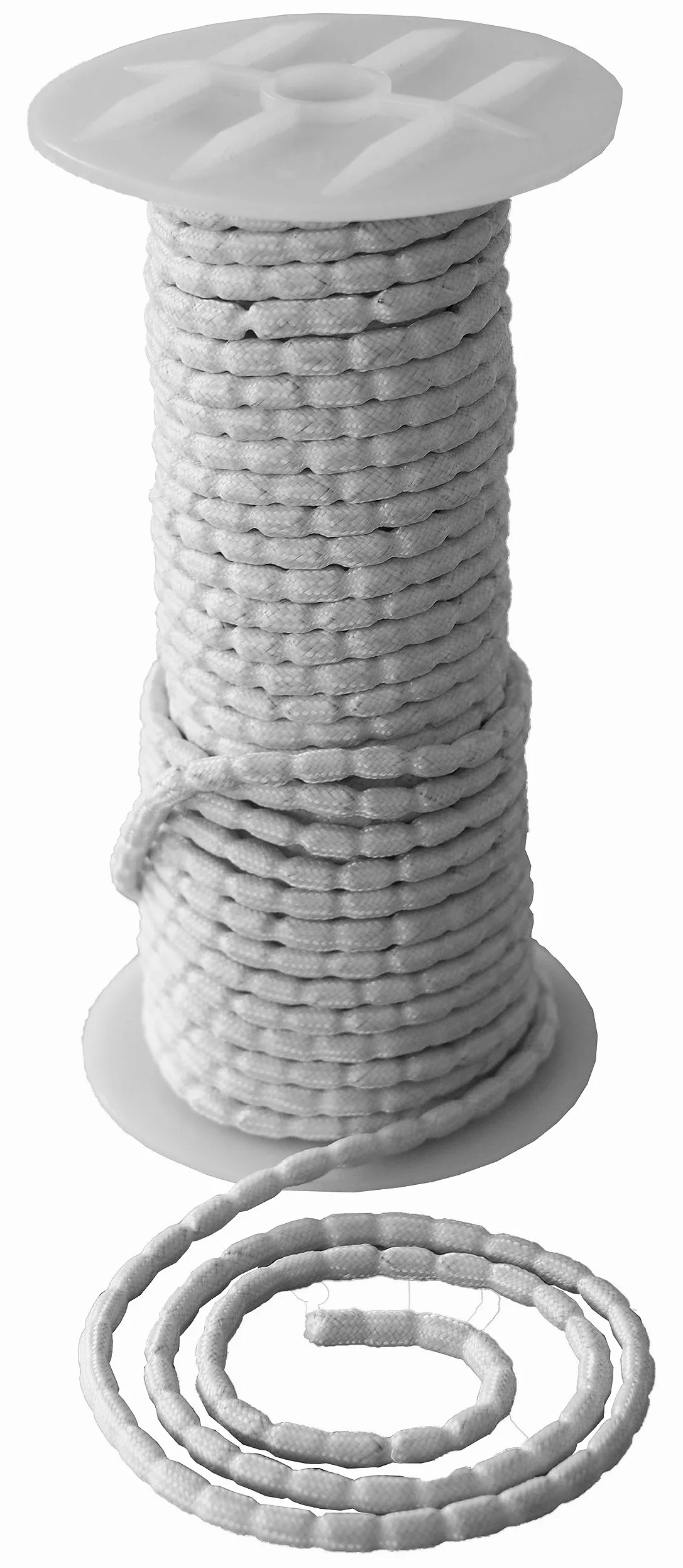 dekondo Taśma ołowiana, obciążnik do firan i zasłon, tkaniny, biała, różne długości, różne ciężary (50 g/m, 10)