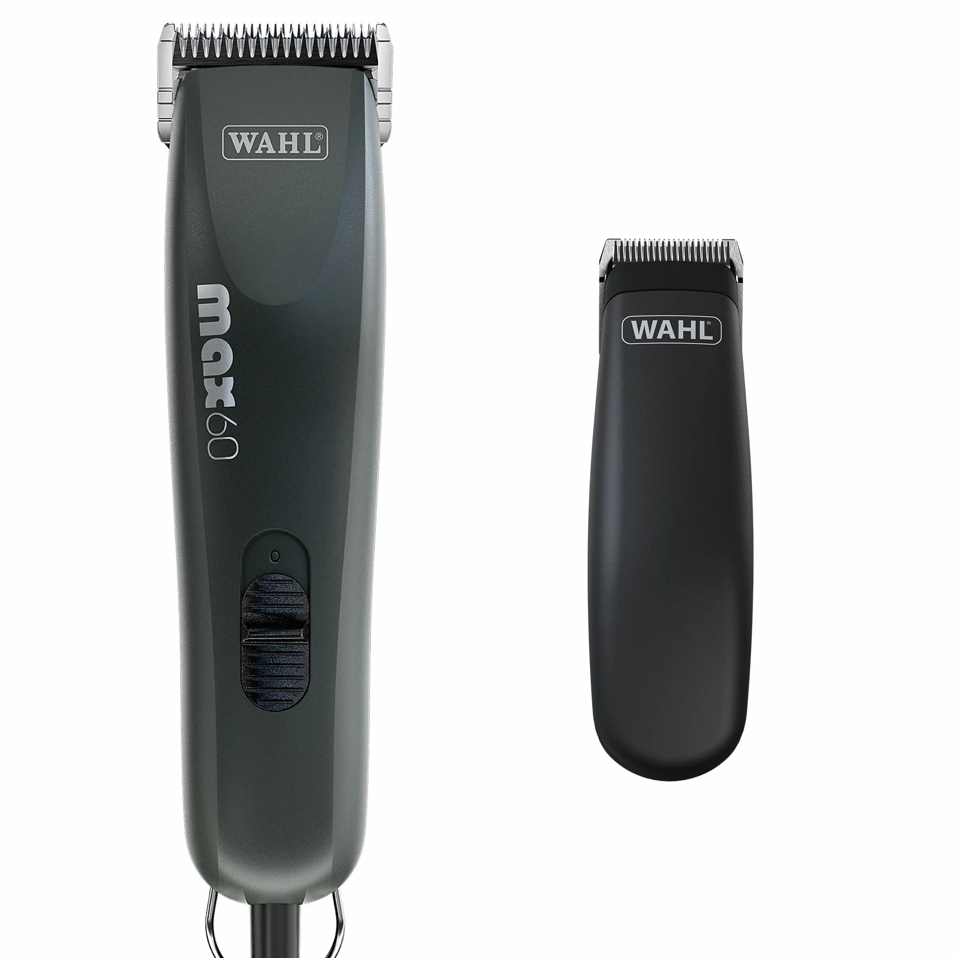 WAHL Zestaw do Strzyżenia Zwierząt Max60 + PocketPro, Maszynka i Trymer, Czarny