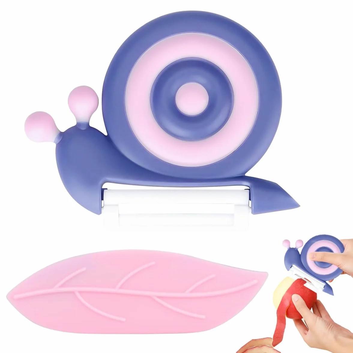 Obieraczka dla dzieci, ślimaki, obieraczka do ziemniaków, ręczna obieraczka do jabłek, ceramiczna obieraczka do warzyw z antypoślizgowym uchwytem, przenośna obieraczka do owoców i warzyw