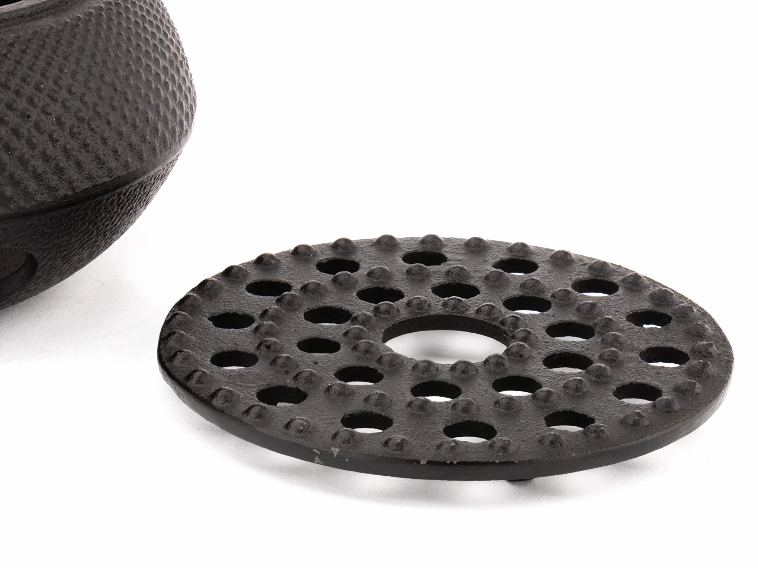 Bredemeijer Okrągły czarny żeliwny podgrzewacz do herbaty Jang Ø ok. 14 cm