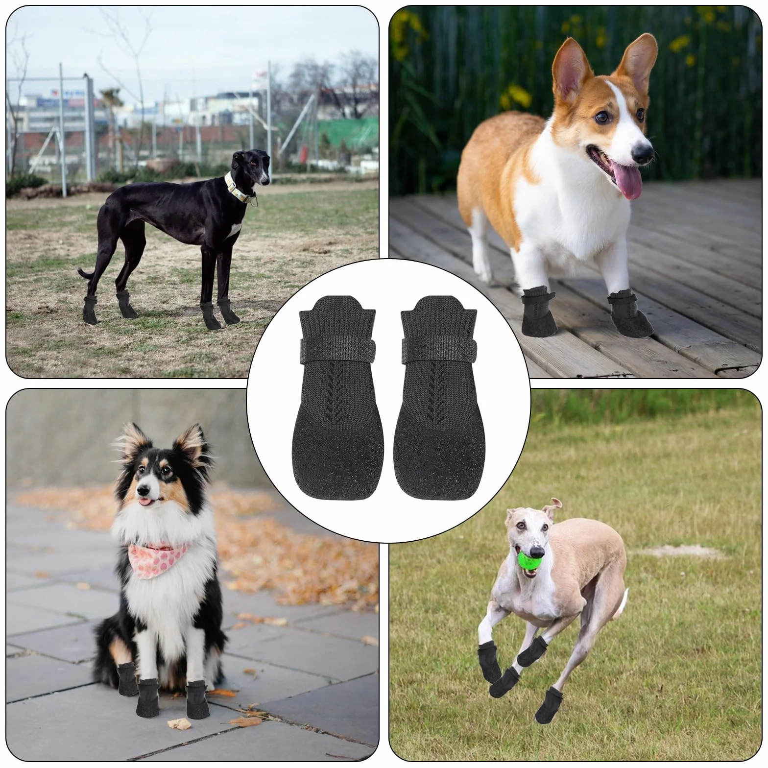 Buty dla psów oddychające antypoślizgowe szer. 4,9 cm L