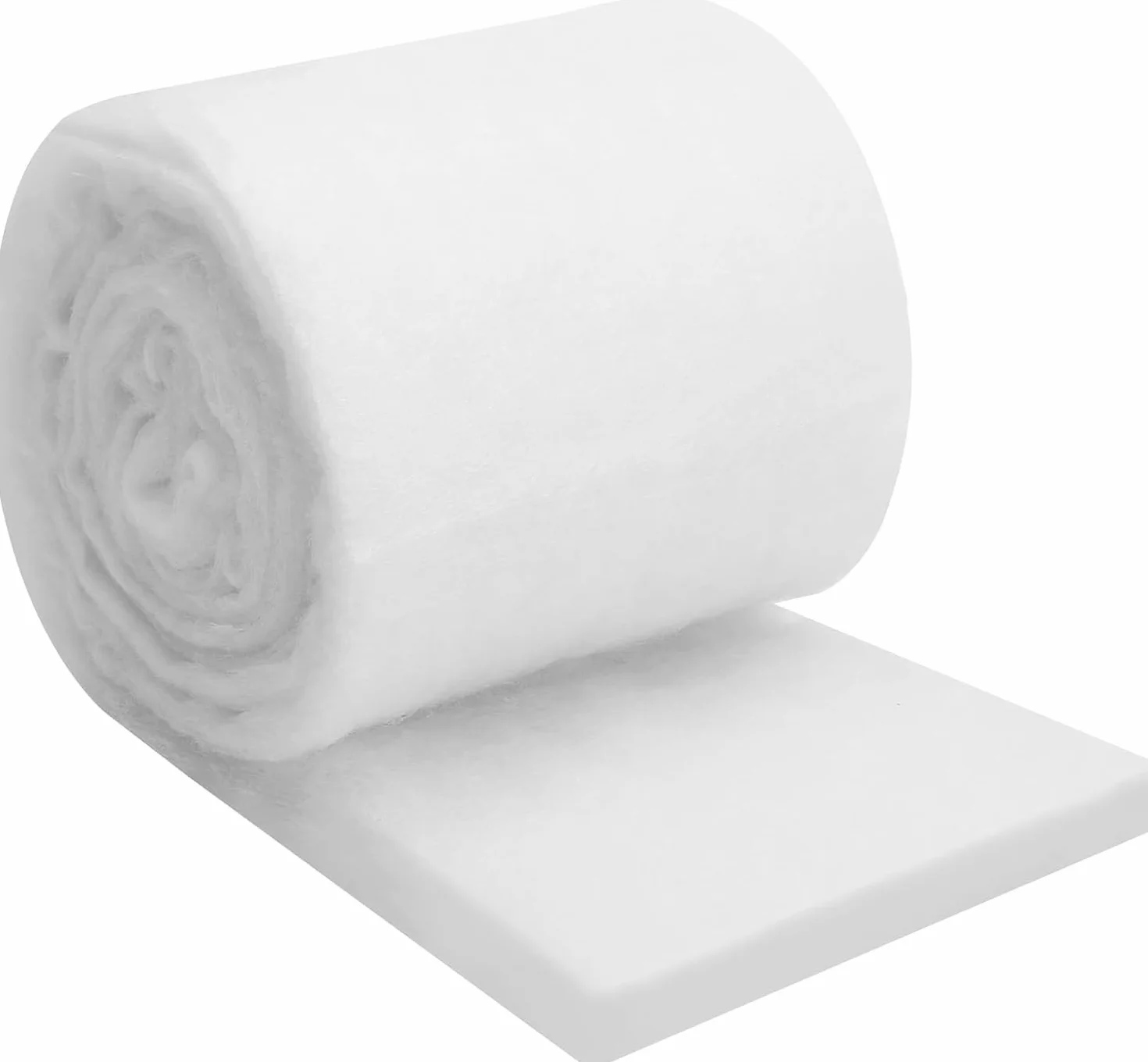 VOSSOT Mata filtrująca do akwarium 2 m, 12 cm x 3 cm, biała wata filtrująca