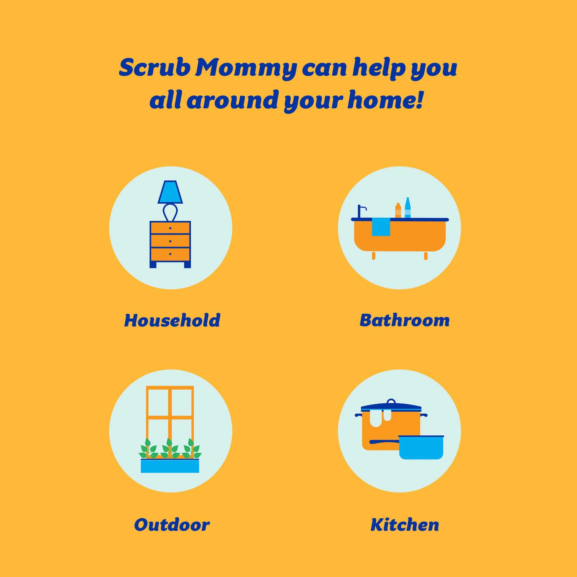 Scrub Daddy Gąbka Peeling Mommy Violet, Dwupak