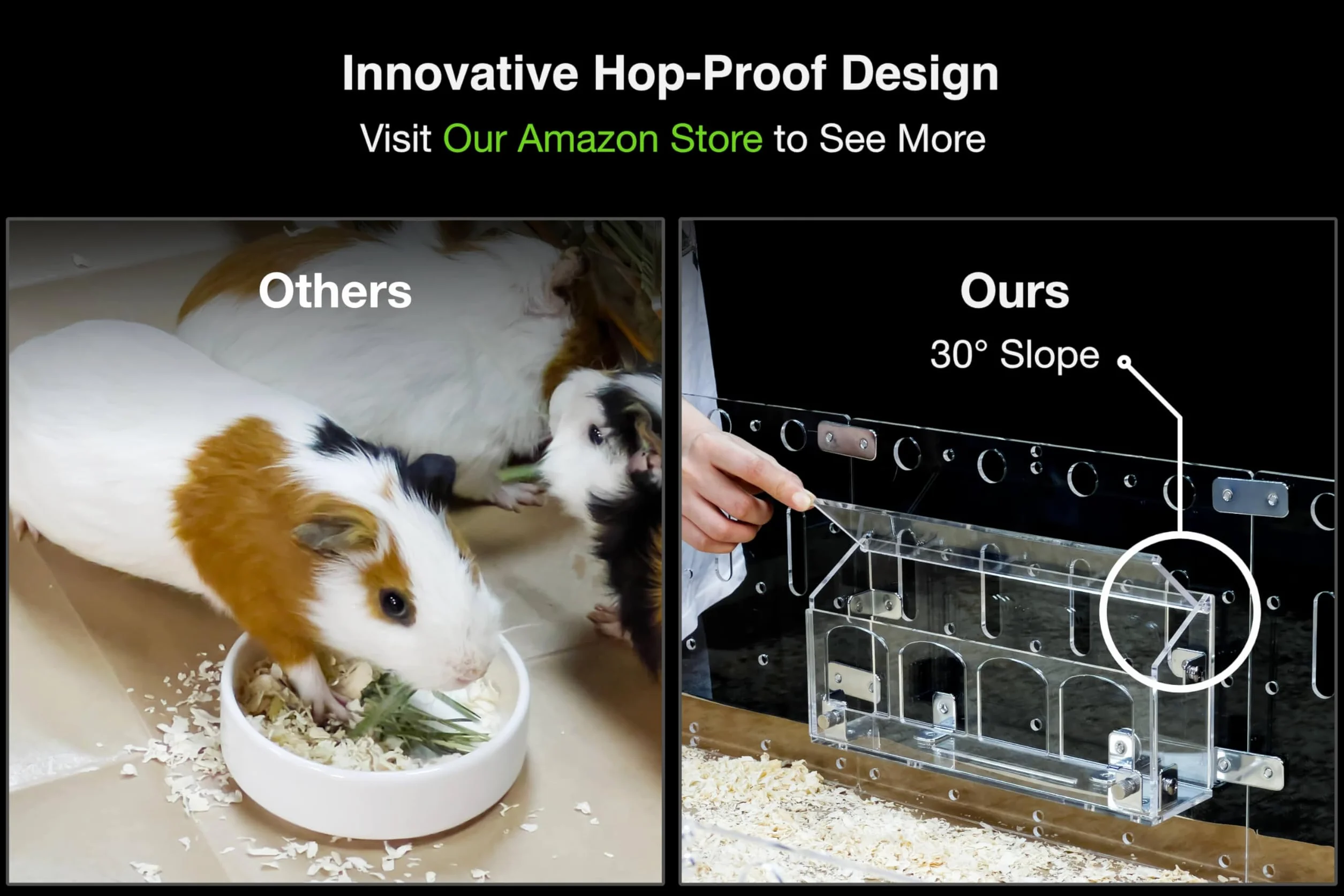 GuineaLoft™ Hop-Stop Harmony Feeder innowacyjny podajnik