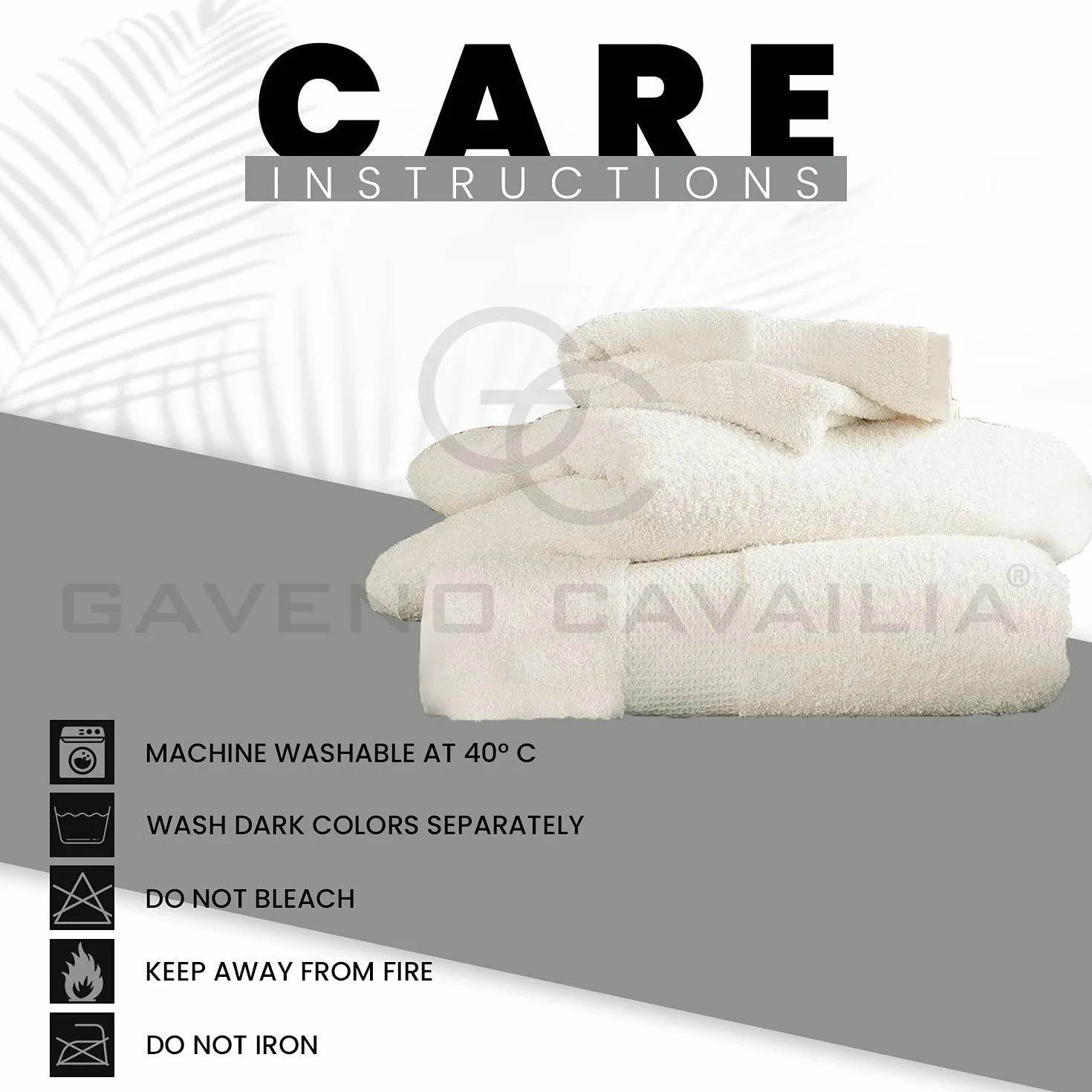 GC GAVENO CAVAILIA Ręczniki do rąk, do łazienki, 700 g/m², z egipskiej bawełny, jakość hotelowa, można prać w pralce, komplet 4 szt., 50 x 85 cm, kremowe