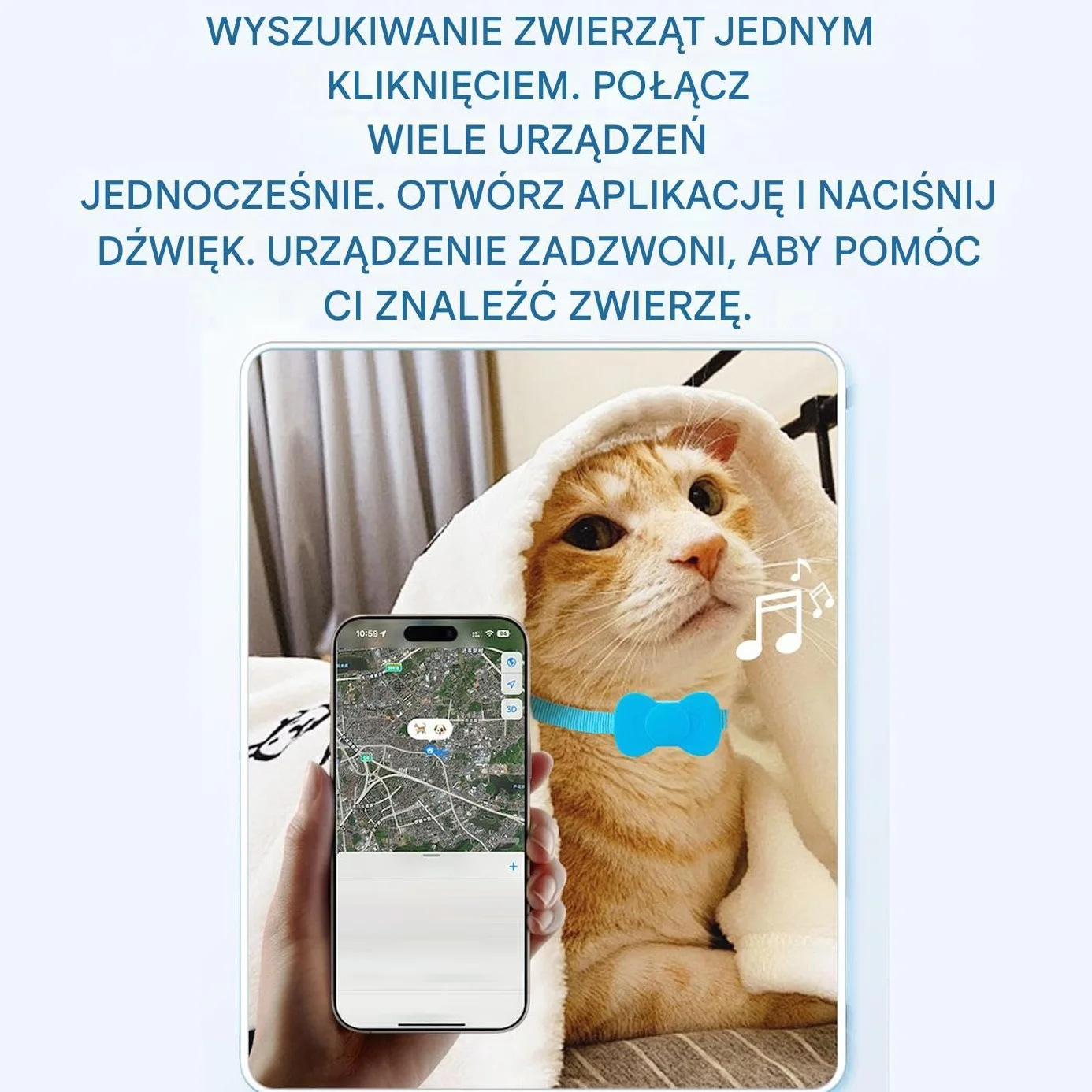 Obroża GPS Dla Kotów Lokalizator Elektroniczny Dla Zwierząt Elektroniczna Wypustka Przeciwzaginięciowa