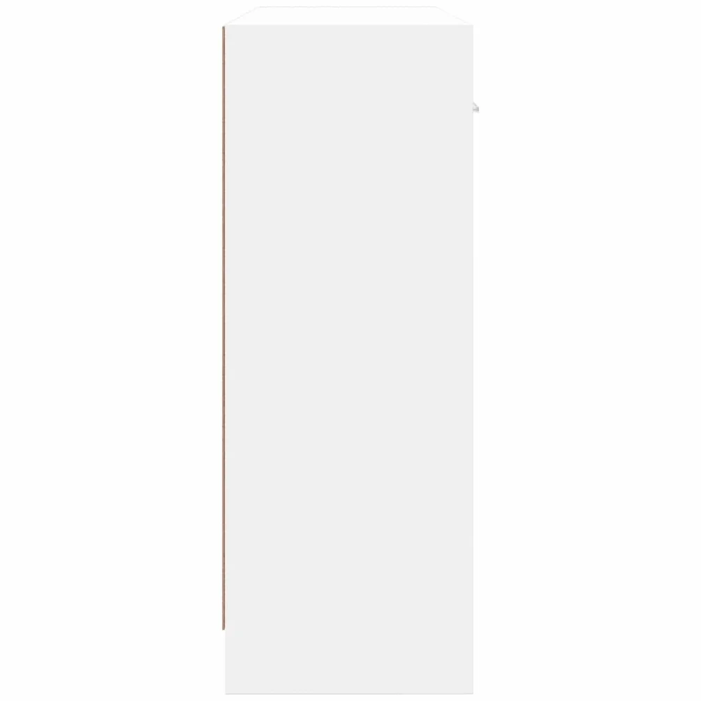 vidaXL Komoda Biała 91x28x75 cm Drewno konstrukcyjne