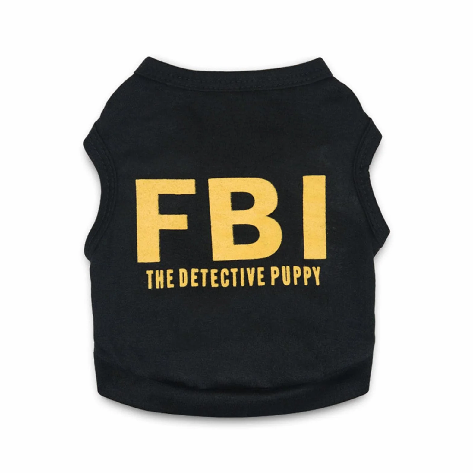 Koszulka dla psa JINGLING ze wzorem FBI bawełniana letnia rozmiar S-L