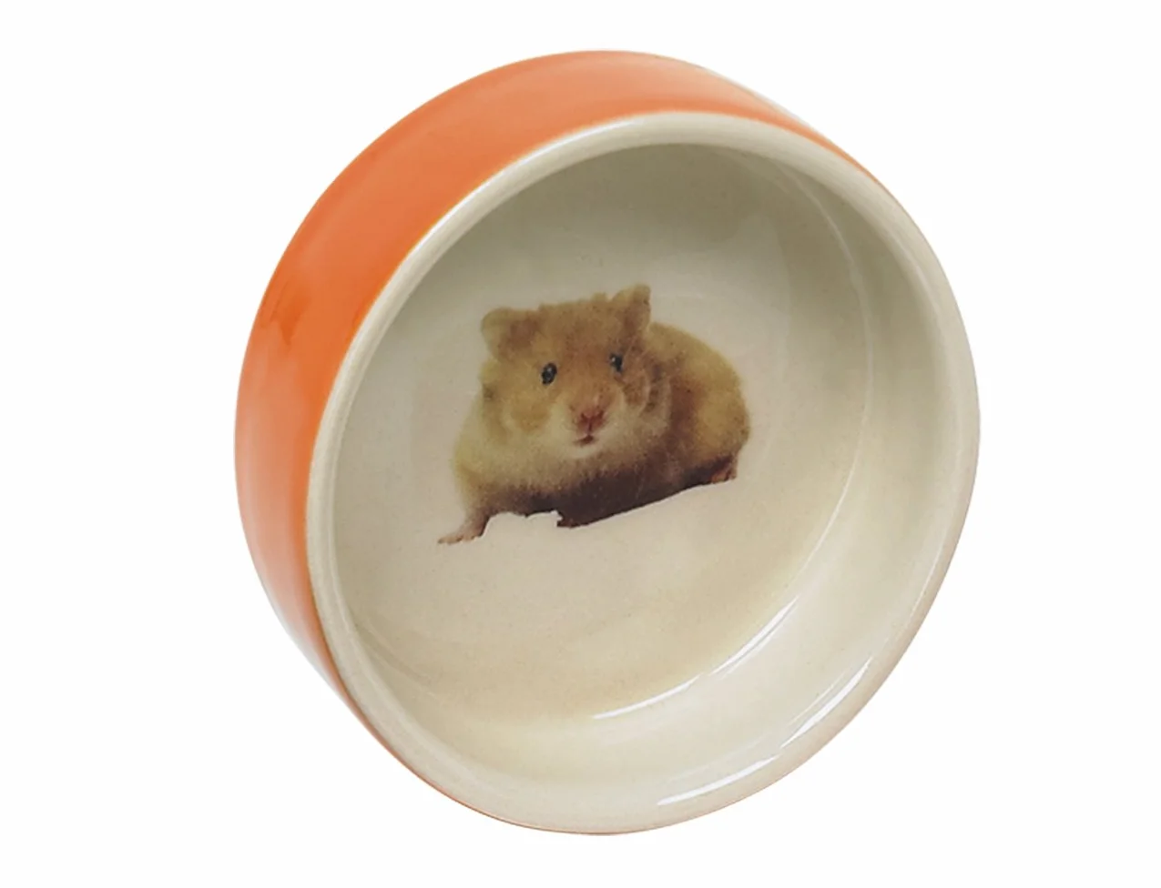 Nobby HAMSTER miska ceramiczna pomarańczowa Ø 7,5 x 2,5 cm