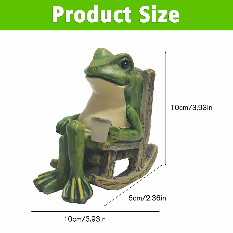Dekoracja figurek żaby, solarna figurka zwierzęcia, ornament z lampami solarnymi, statuetka żaby, dekoracja do ogrodu, lampa solarna, akcesoria do ogrodu, na taras, dom, trawnik