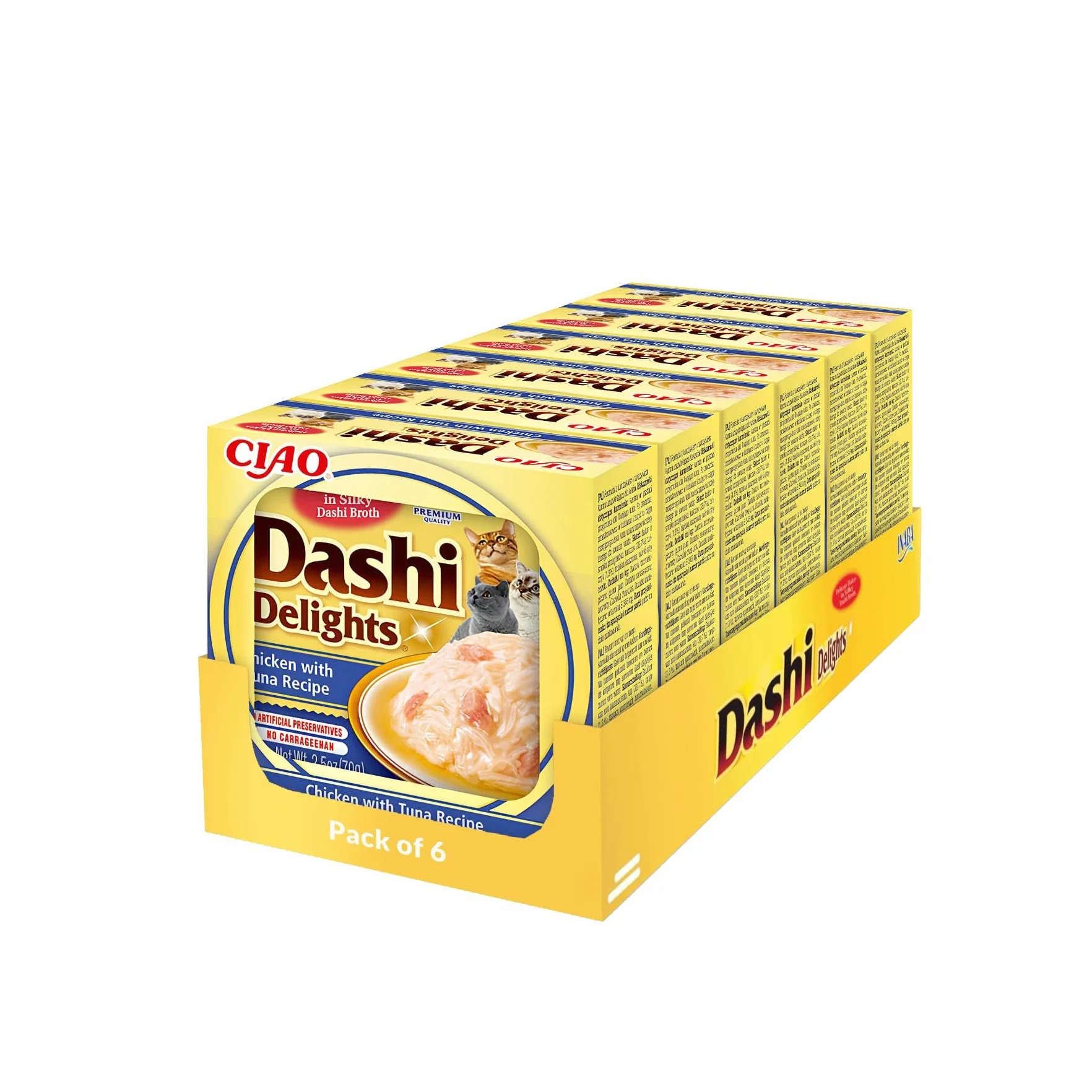 CHURU Cat DASHI Delights Przepis Kurczak z ATUN 6x70g