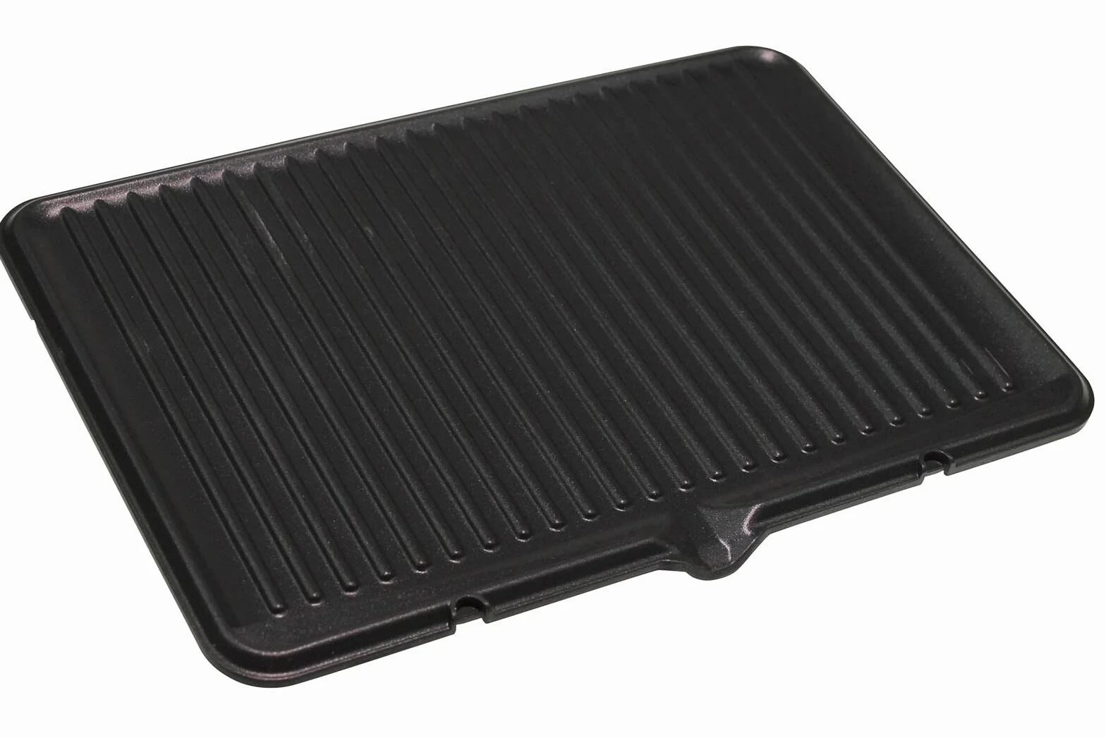 Generisch Płyta grillowa kompatybilna z/część zamienna do Lono grill kontaktowy 2 w 1, Stal nierdzewna, Czarny, Prostokątny, 500°C