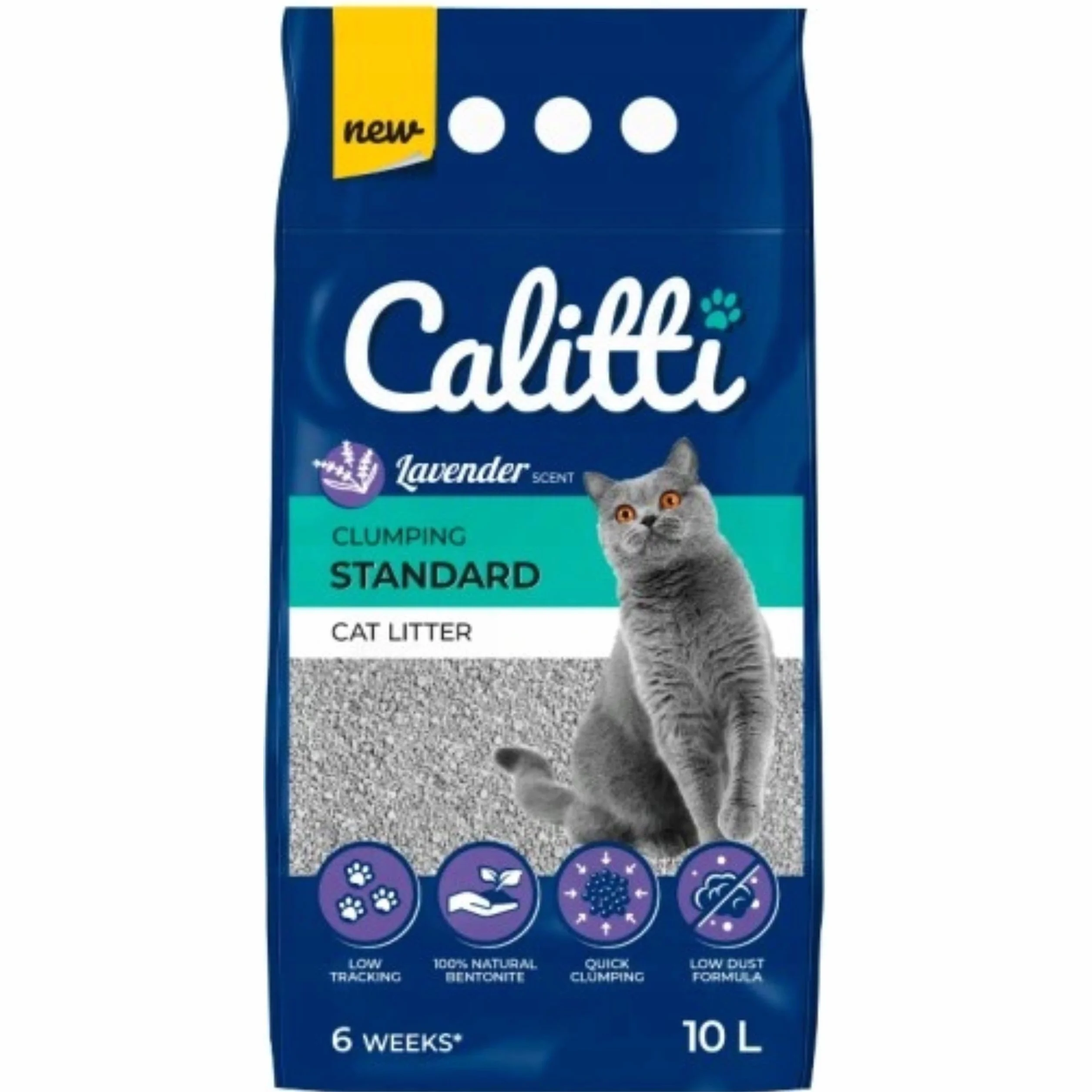 Calitti Standard Lavender żwirek bentonitowy dla kota 10L