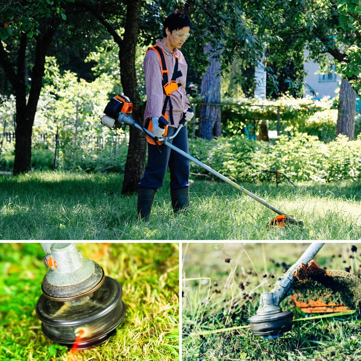 GARDENIX żyłka do koszenia żyłka żyłka 2,4 mm x 100 m okrągła żyłka do trawnika żyłka nylonowa