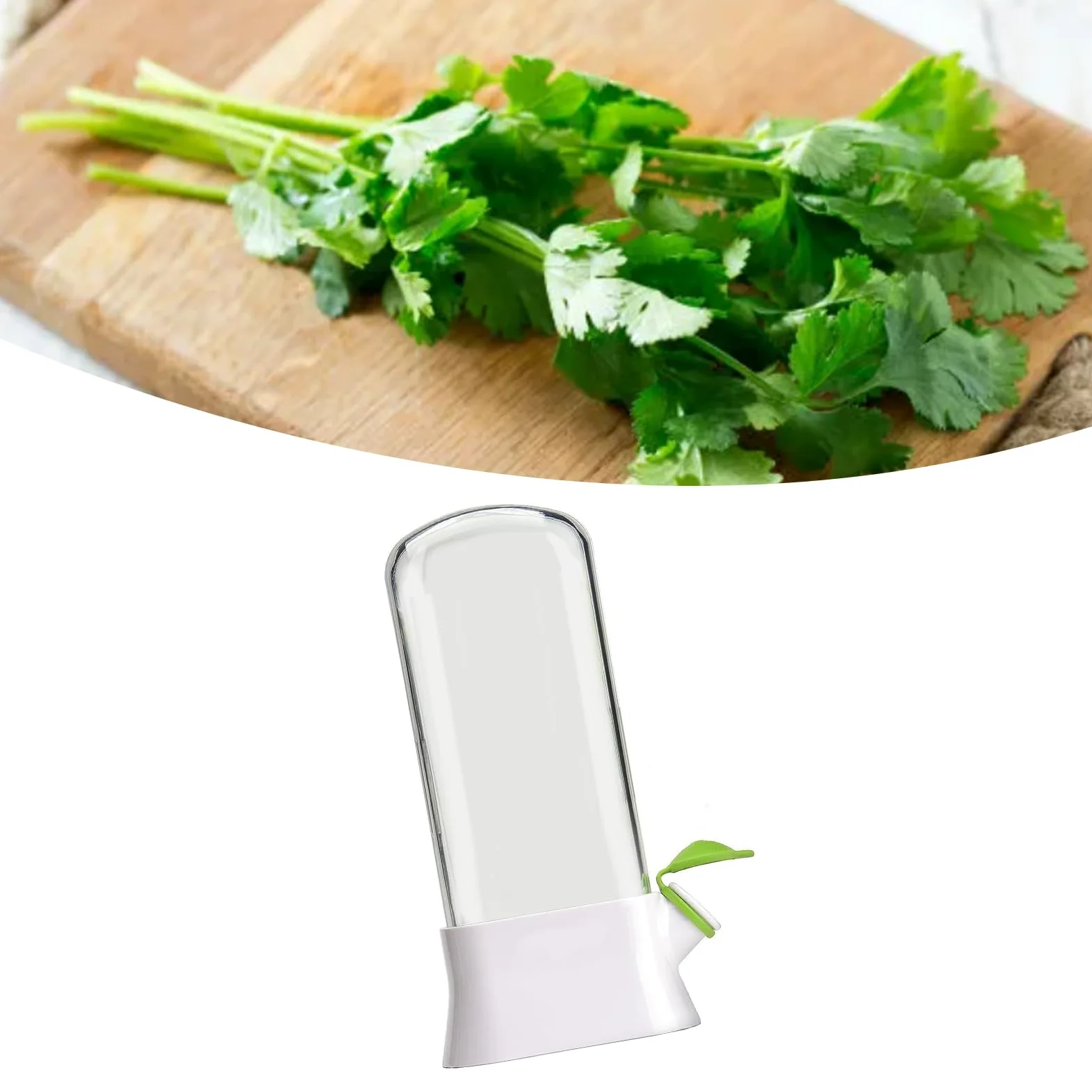 Pojemnik na zioła do lodówki z tworzywa sztucznego Herb Saver Pod na koperek, miętę, pietruszkę i szparagi, NOENNULL1o5g2ie6dm