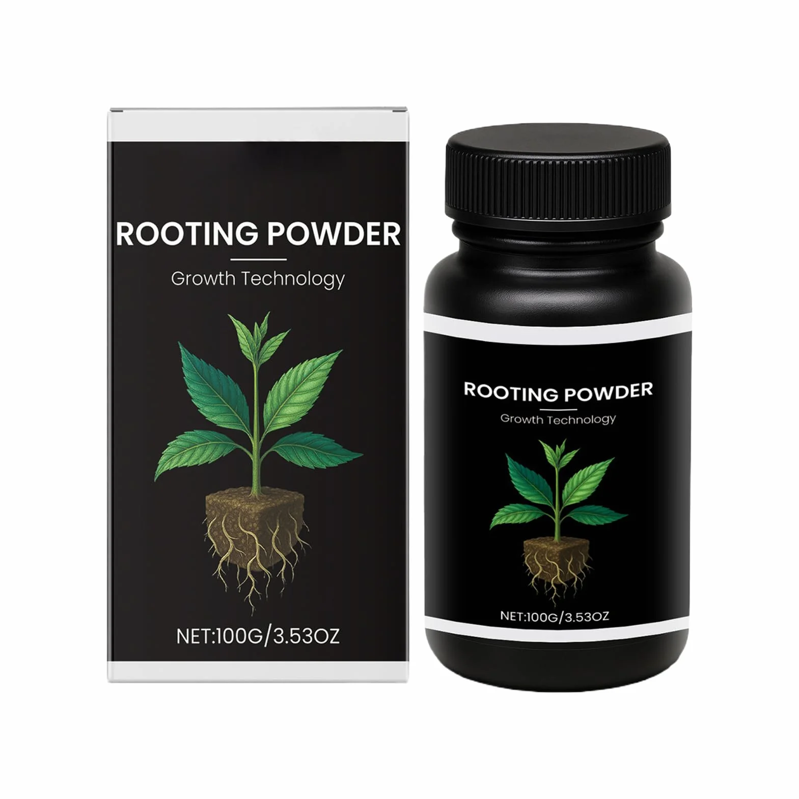 Plant Rooting Powder, Water Soluble Fertilizer Mix, Formula, Stem Cutting, Fast Root Boost For Indoor Plants, Garden Flowers, Vegetables, Backyard, Greenhouse, Nursery