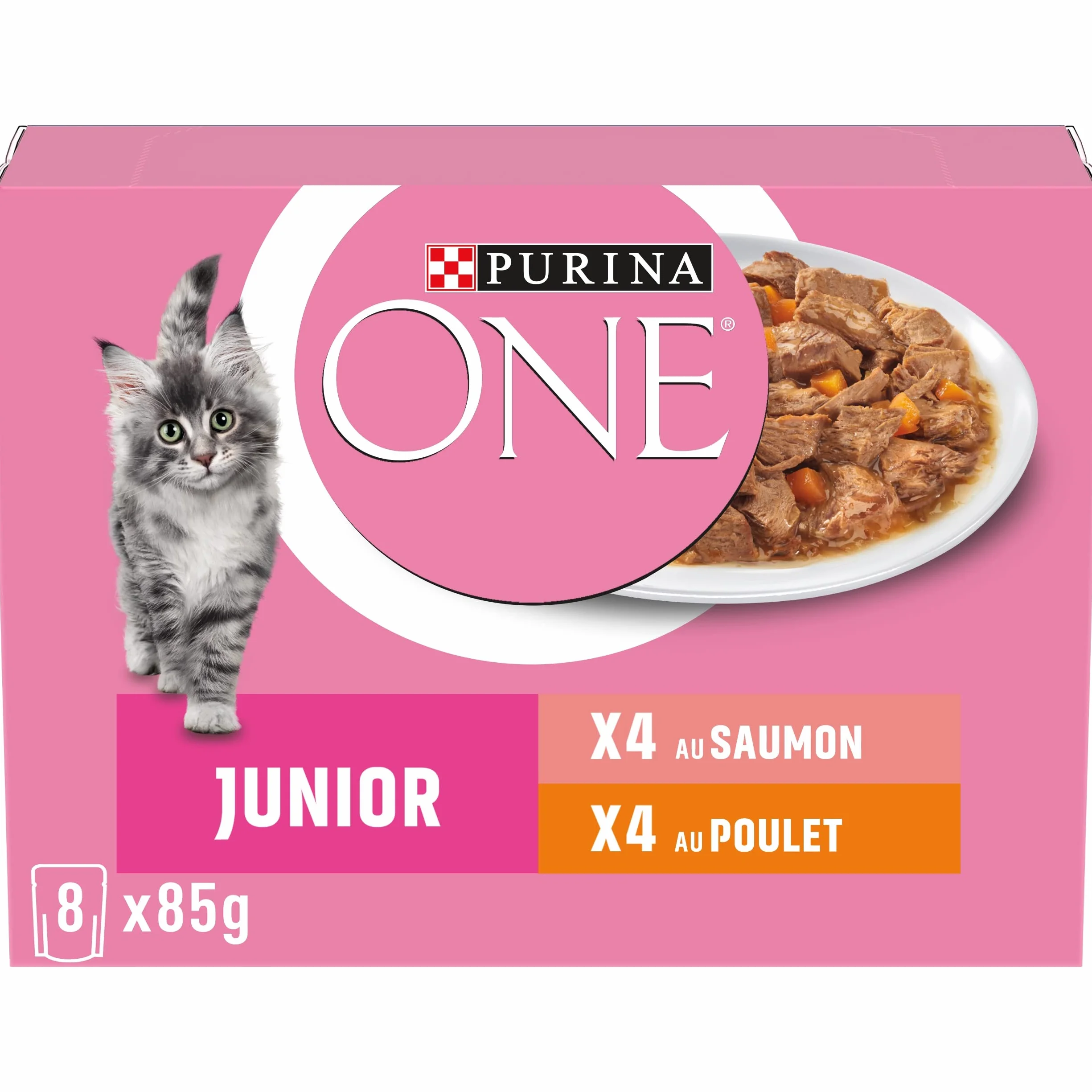 Purina One Junior Karma dla Kotów Łosoś Kurczak 680 g