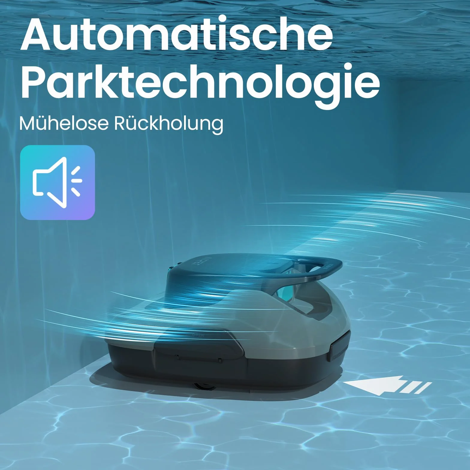 AIPER Robot basenowy, wydajne czyszczenie 90 minut, automatyczne parkowanie