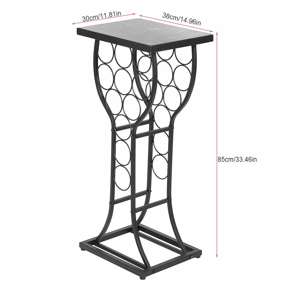 Uchwyt na wino, organizer na wino elegancki design Wysokiej jakości metal 11 butelek wina Wyświetlacz wina do domu