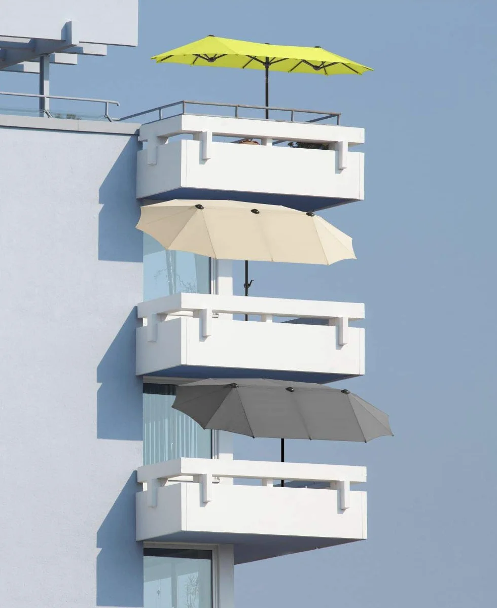 Schneider 746-02 parasol Salerno prostokątny, naturalny, 300 x 150 cm