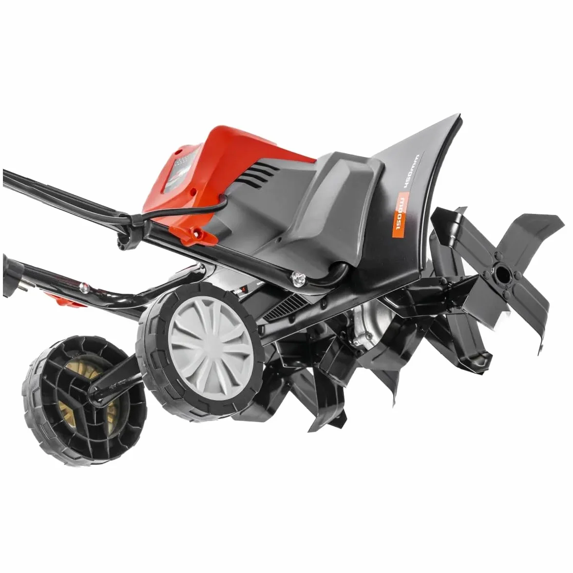 Dedra Elektryczna glebogryzarka ogrodowa o mocy 1500 W, z kołami transportowymi, szerokość robocza 45 cm, waga 13 kg, tworzywo sztuczne, metal, frezarka ogrodowa, konturowany, ergonomiczny uchwyt