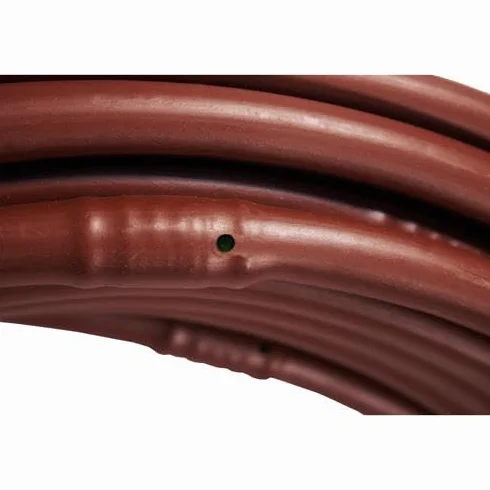 Rura – wąż Ø16 z zakraplaczem | brązowy | przepływ 4 l/h | kroplomierze 33 cm | rolka 100 m