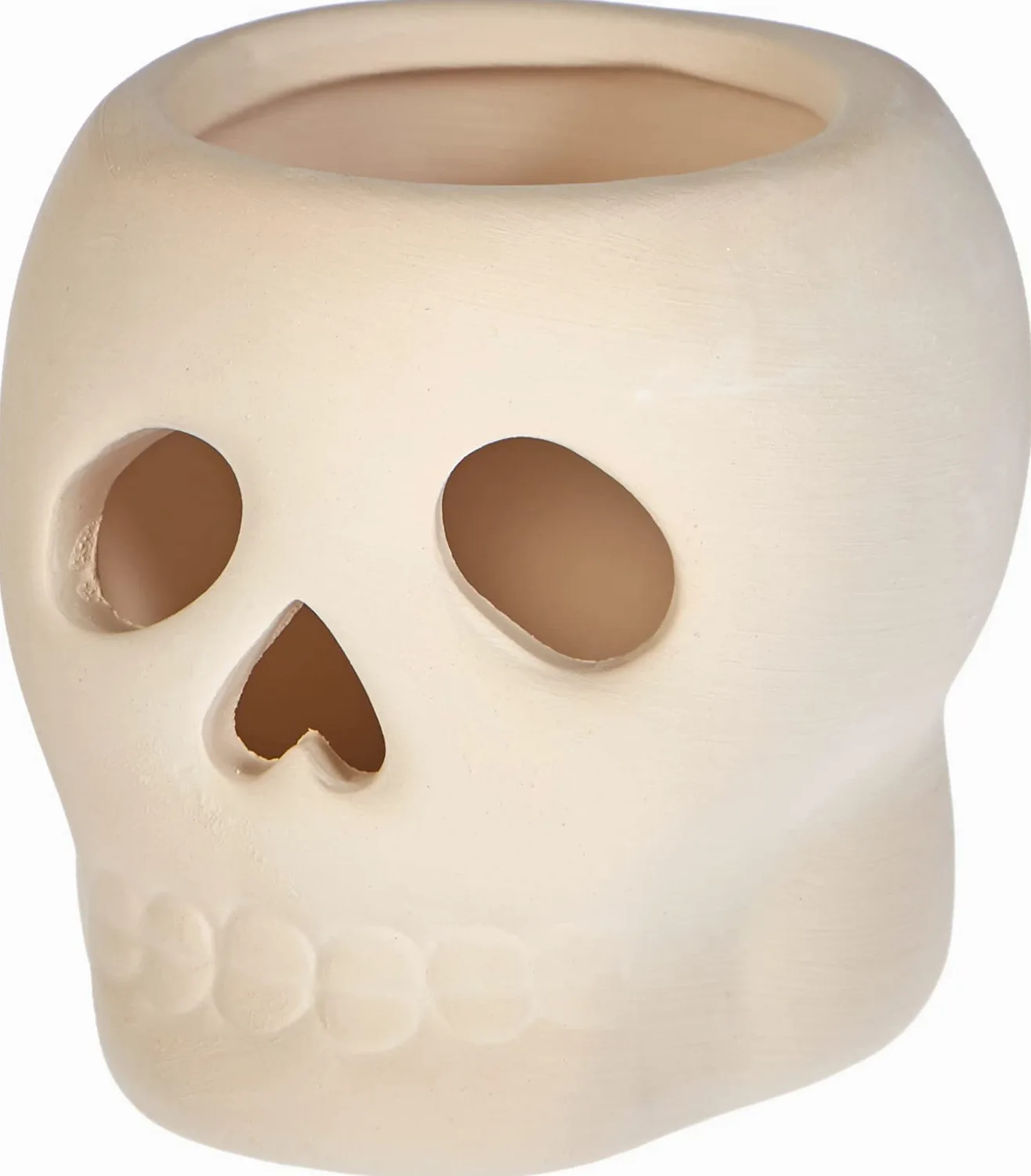 Baker Ross AG9942 Ceramiczne uchwyty na podgrzewacze czaszki (3 sztuki) dla dzieci do dekoracji i prezentacji, różne
