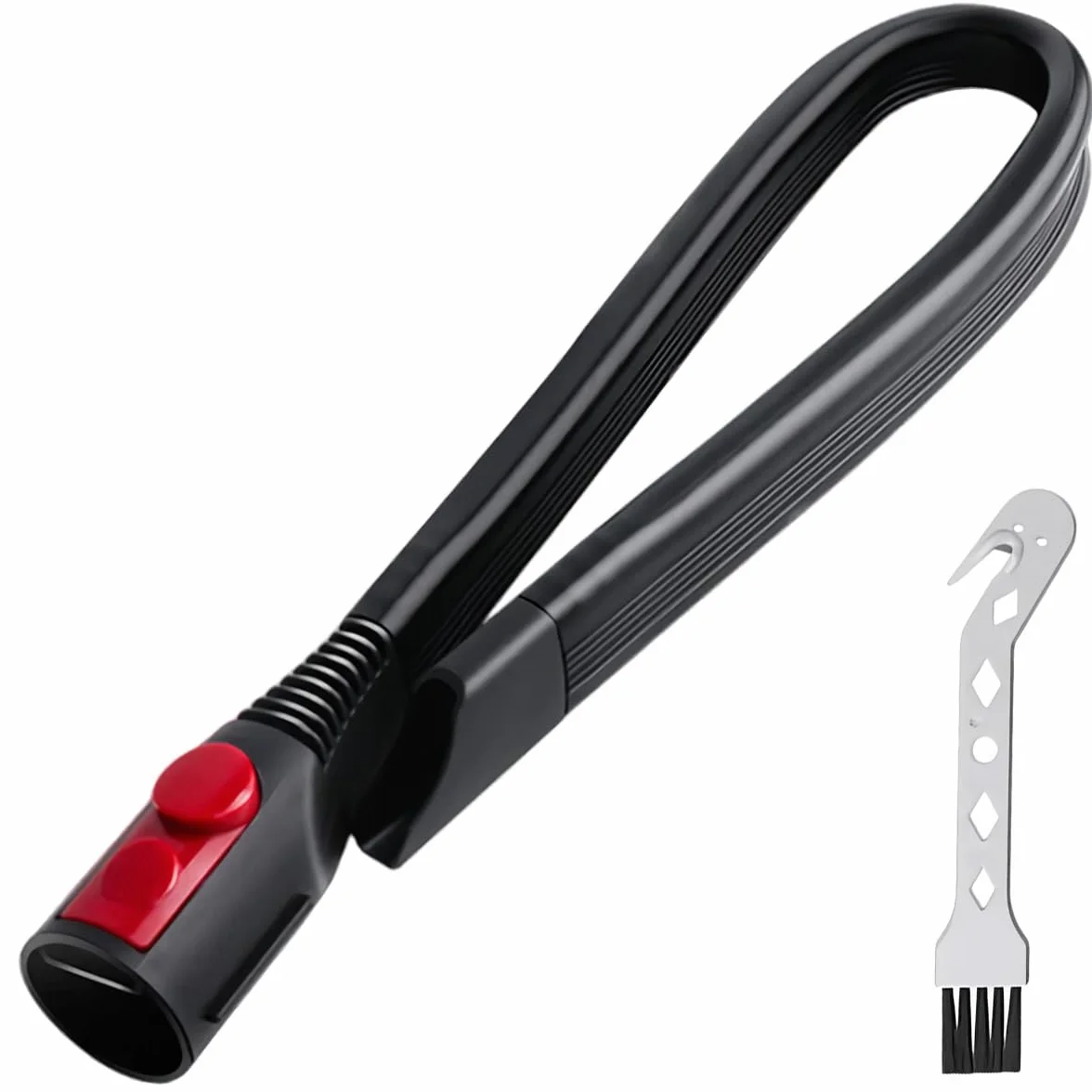Elastyczne narzędzie szczelinowe do Dyson V7 V8 V8 V10 V11 V12 V15 Gen5 Bardzo długa płaska dysza 58 cm / 1,9 stopy akcesoria do czyszczenia pod meblami z blokadą spustu