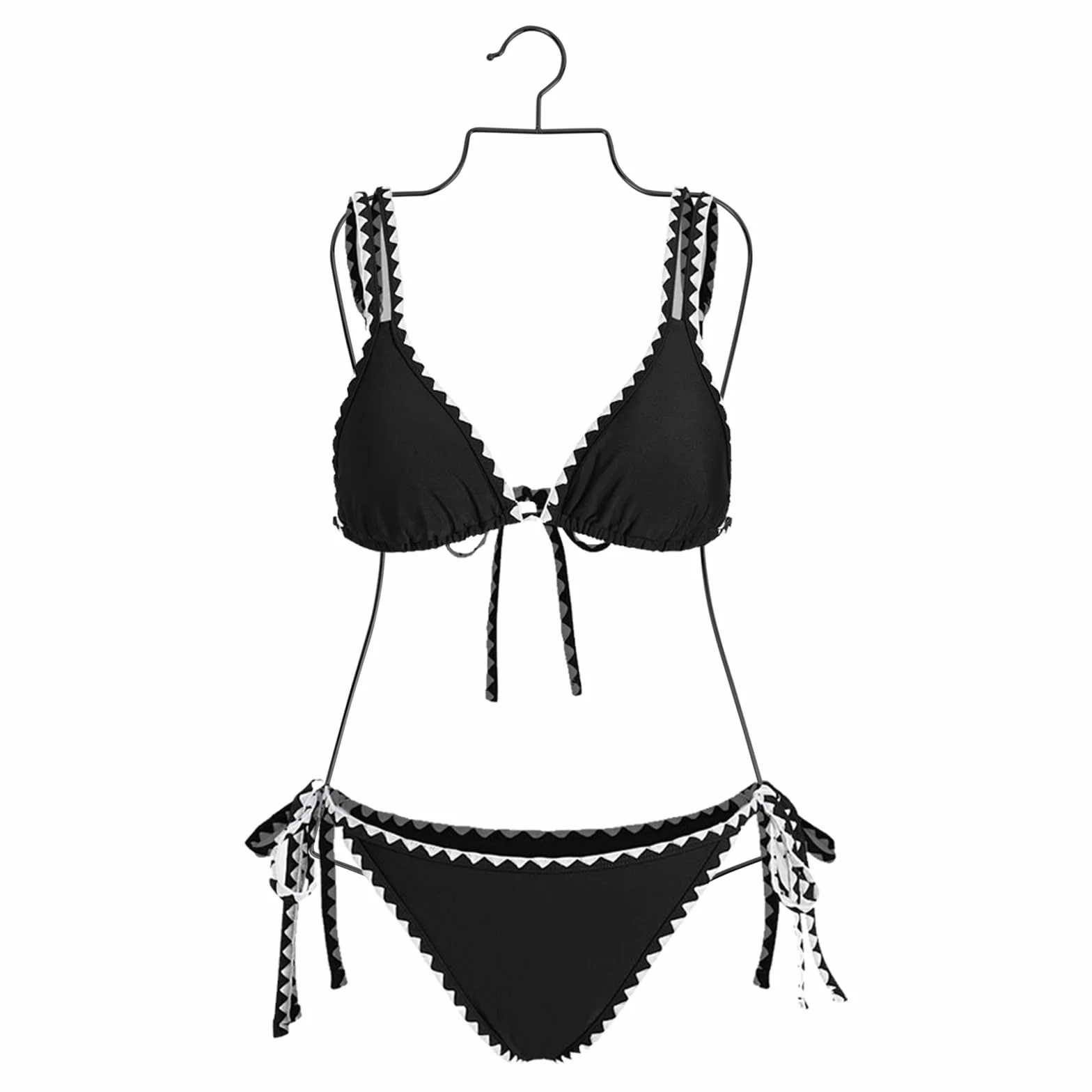 10-częściowy wieszak na ubrania do kostiumu kąpielowego, do ekspozycji bikini, stylowy pałąk druciany o kształcie ciała, składany, do przechowywania i prezentacji bikini i kostiumów