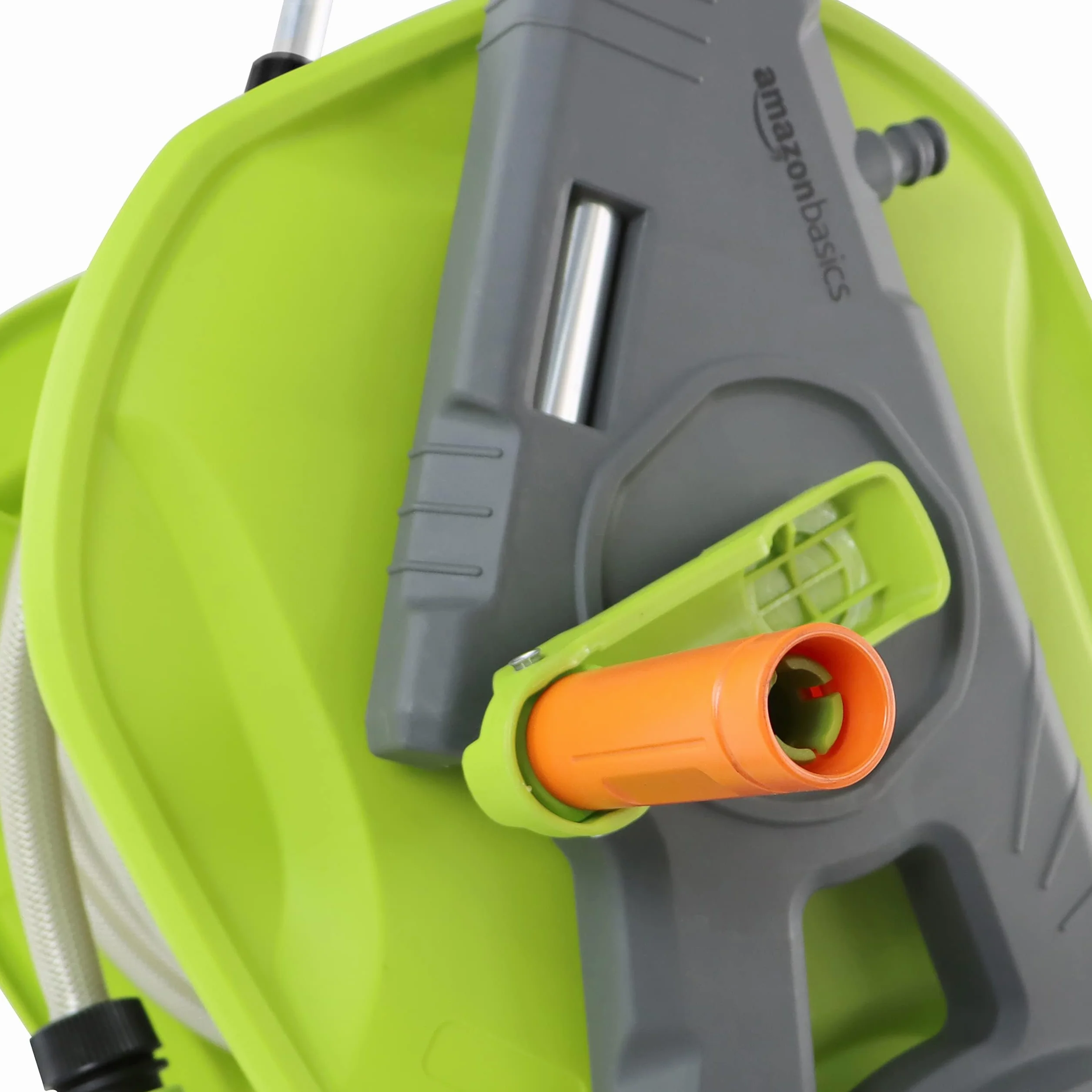 Amazon Basics Wózek na bęben z wężem, 30 m, zielony/szary