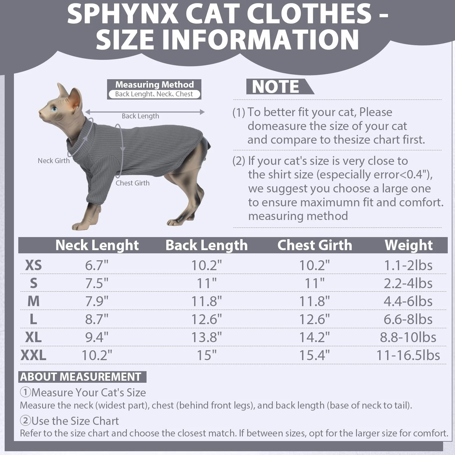 Gołębiarka bez sierści dla kotów Rollkragenpullover, oddychająca, urocza odzież dla kotów, swetrzyk Kątowniki z rękawami, piżama dla kotów Jumpsuit dla Sphynx, Cornish Rex, Devon Rex, Peterbalg