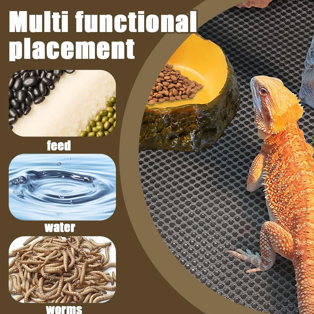 Terrarium dla gadów 2 szt. żółte miski 10 cm do chomików i ptaszników