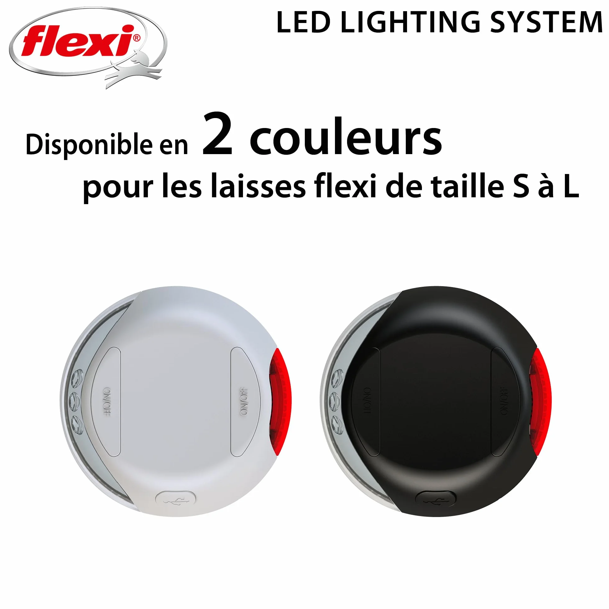 Accessoires pour Laisse LED Lighting System USB black Flexi CFNZLS-551-S