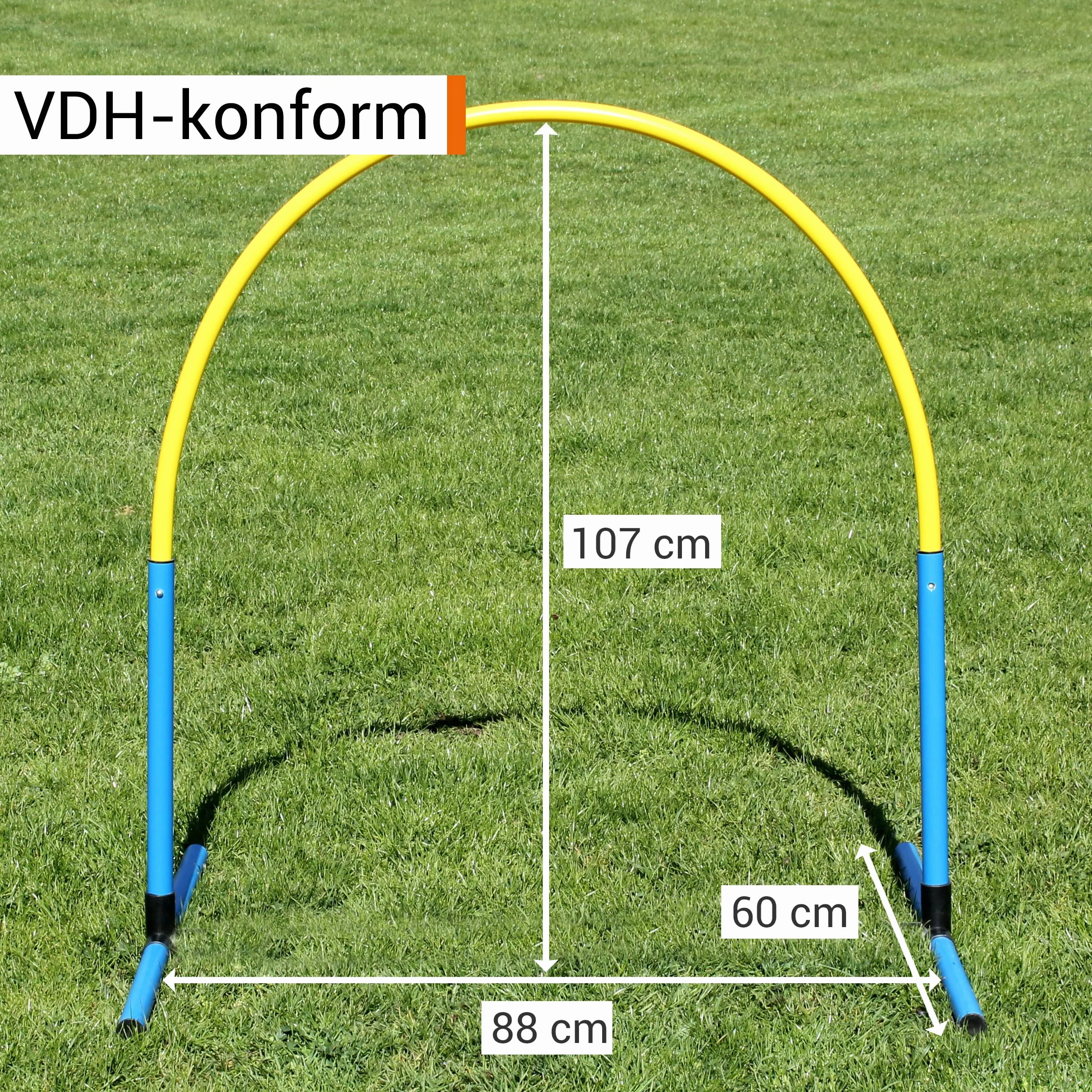 Hoopers Hoop odporny na warunki atmosferyczne VHD wielokolorowy z systemem złączek do treningu psów