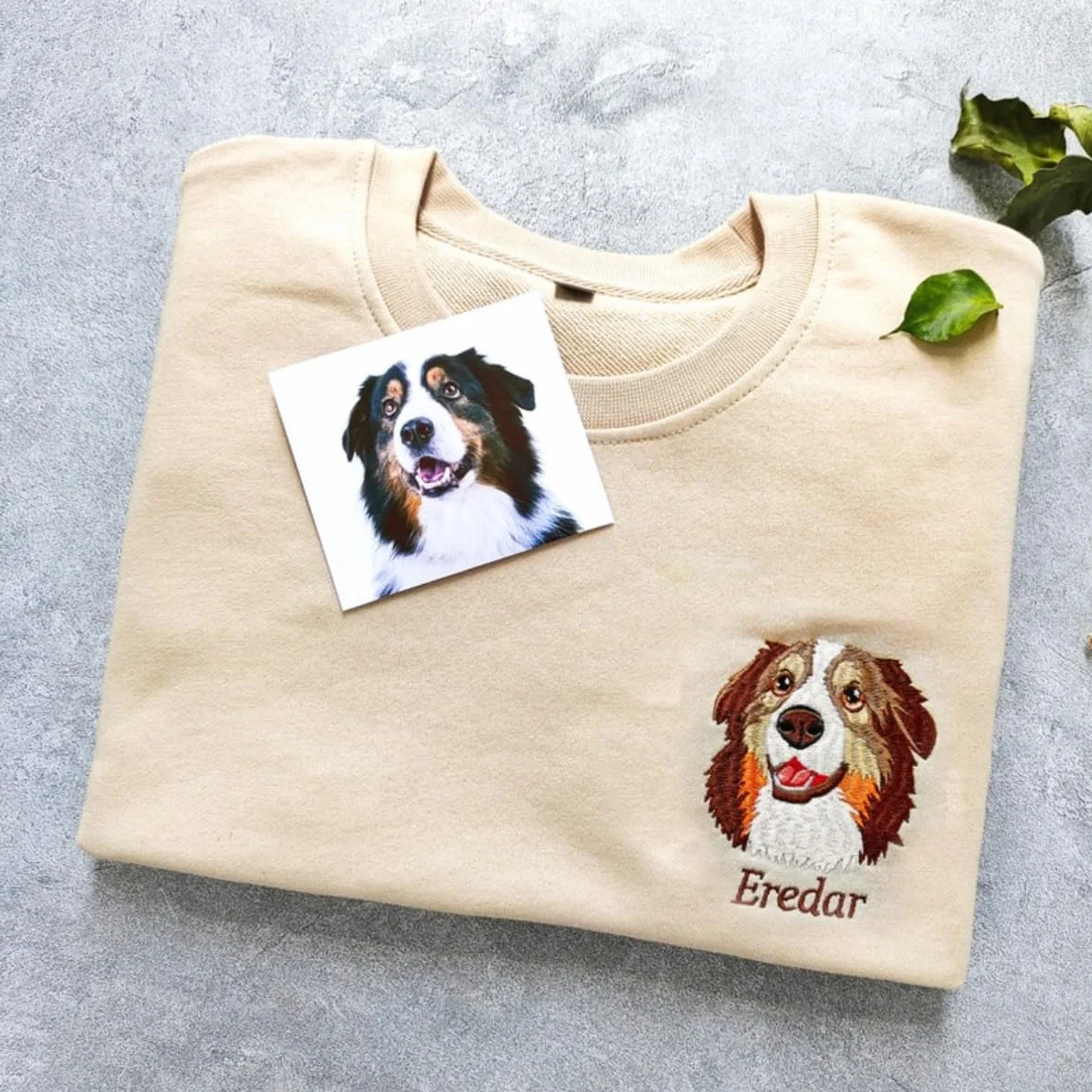 Niestandardowa bluza dla psa z portretem zwierzaka i imieniem