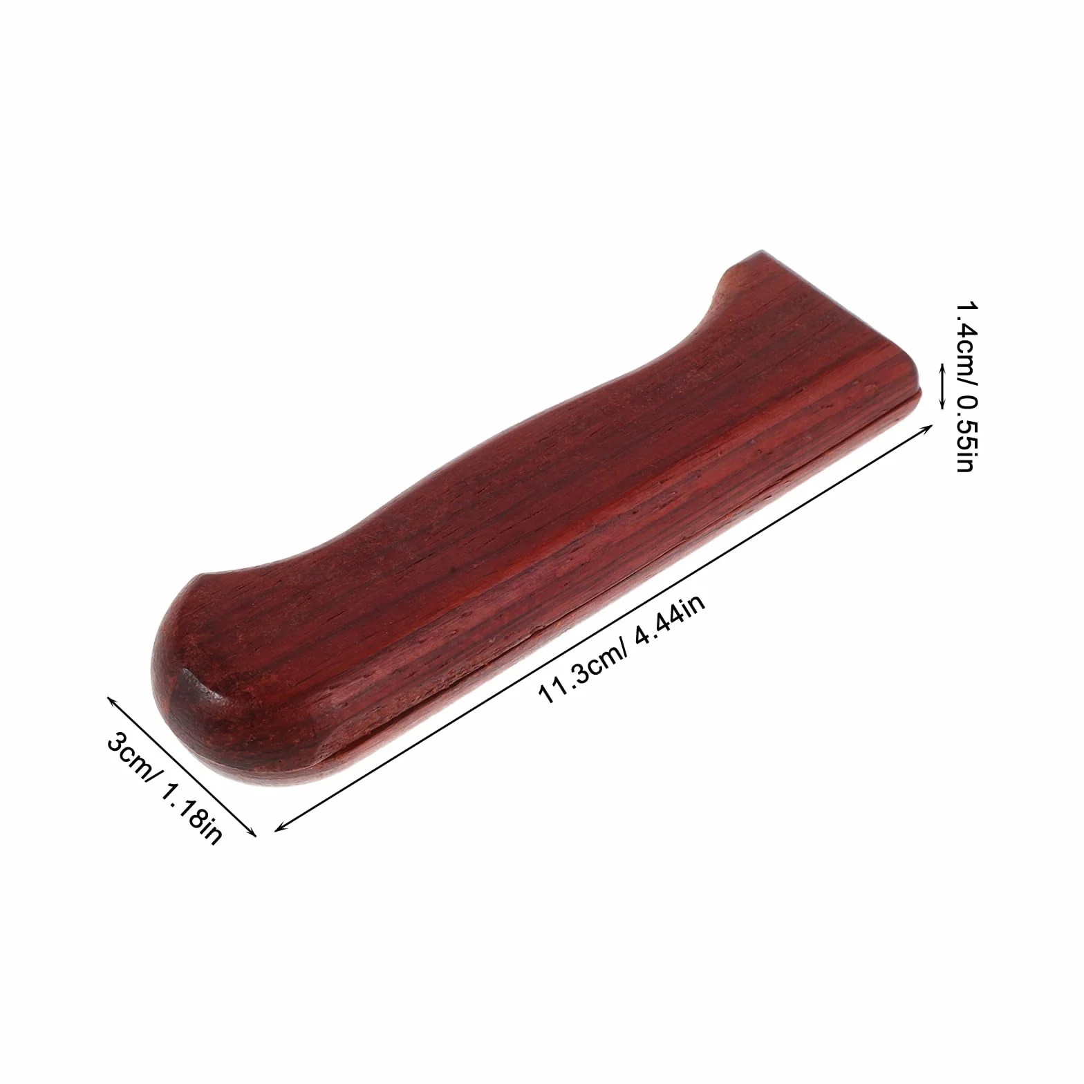 COLLBATH Wymienna Drewniana Rękojeść Noża Kuchennego z Ergonomicznym Uchwytem Odpowiednia Do Japońskich Noży Sashimi Trwały Uchwyt z Czerwonego Drewna Do Samodzielnego Montażu i Naprawy
